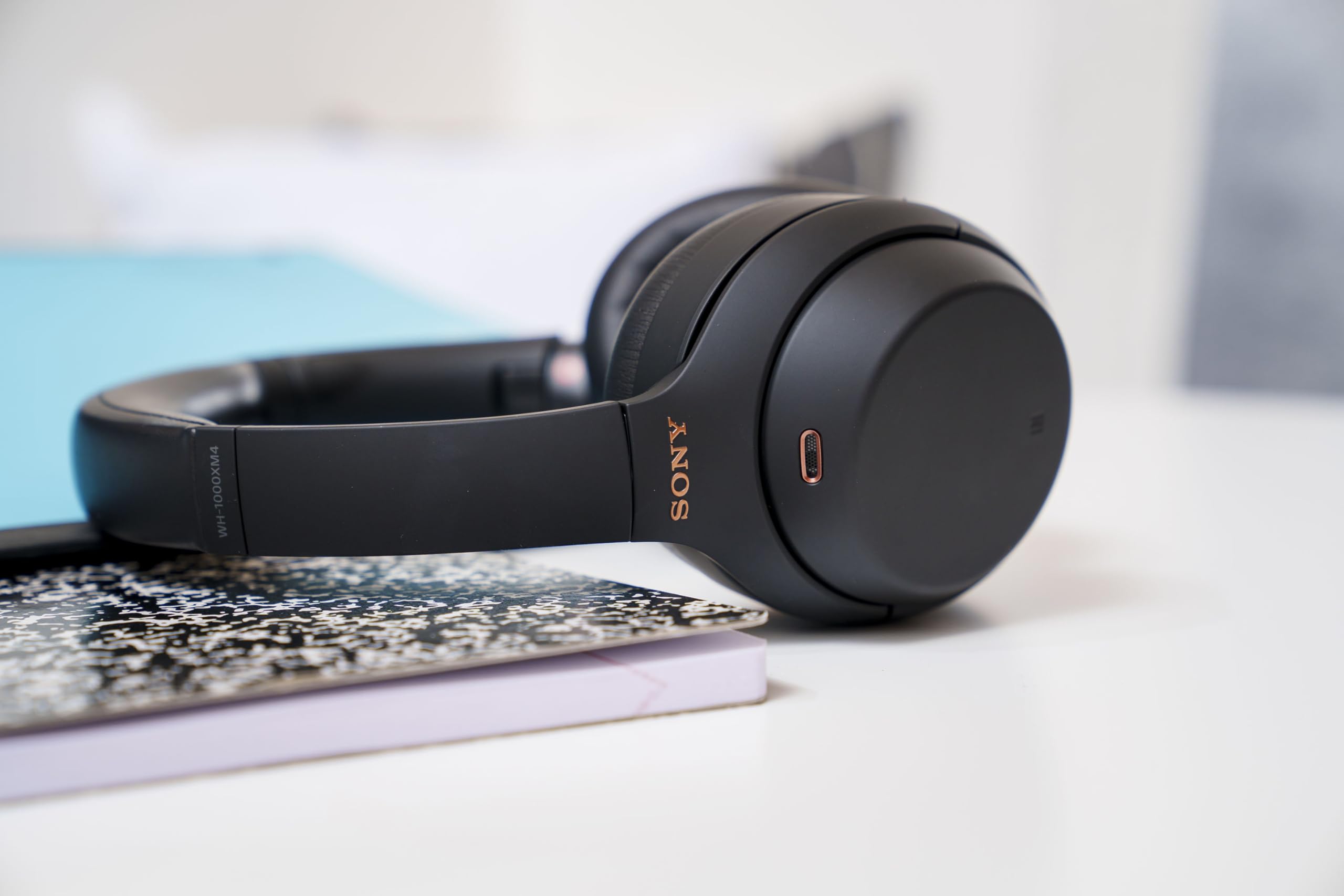 Sony WH-1000XM4 Wireless Bluetooth Noise Cancelling Headphones with Microphone, Alexa Voice Control & 30-Hour Battery - Perfect for Travel, Work & Music Lovers (Black)