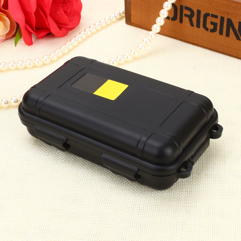 VGEBY Waterproof Shockproof Storage Box with Foam Insert - Portable Outdoor Tool Box for Camping, Fishing, Emergency Survival Gear Organization