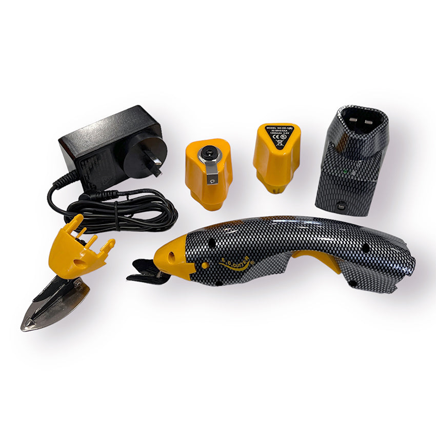 Battery Powered Electric Scissors - Cordless Rechargeable Fabric & Paper Cutting Tool for Crafting, Sewing, and Office Use