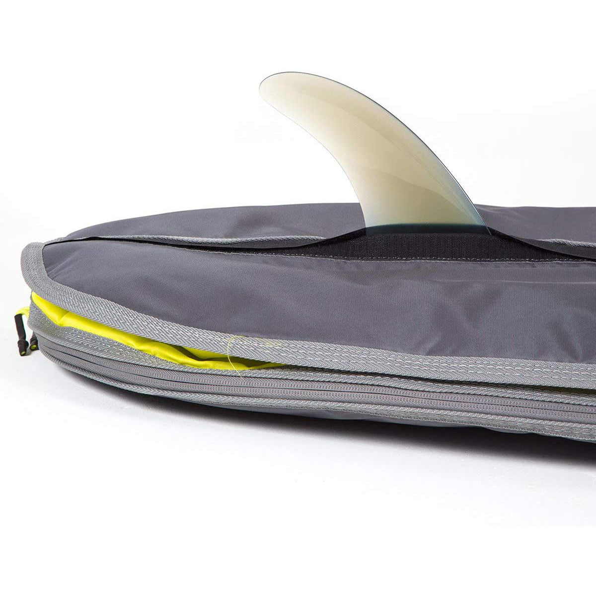 FCS 3DxFit Longboard Day Bag - Waterproof Surfboard Travel Cover for Skateboards & Paddleboards - Cool Grey - Perfect for Beach Trips & Surfing Adventures