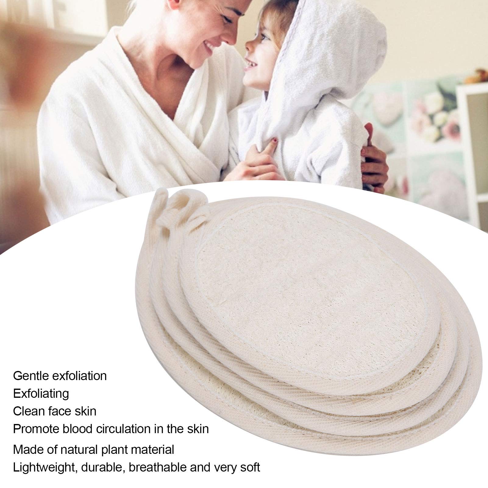 Organic Loofah Sponge for Women - Natural Exfoliating Bath & Shower Body Scrubber | Eco-Friendly & Hypoallergenic for Sensitive Skin | Deep Cleansing & Skin Texture Improvement | Perfect for Shower, Spa, Travel & Sustainable Gifts | Use Cases: Gentle Exfoliation, Relaxing Baths, Post-Workout Refresh, Home Spa Treatments, Travel Hygiene & Sustainable Gift Giving
