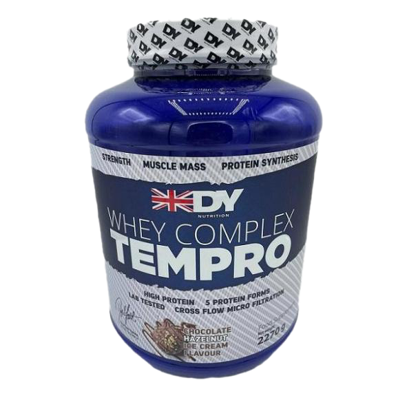 Dorian Yates Whey Complex Tempro Protein Powder - Chocolate Hazelnut Flavor (5 lbs) for Muscle Recovery & Post-Workout Nutrition | Gym, Fitness & Bodybuilding Supplement