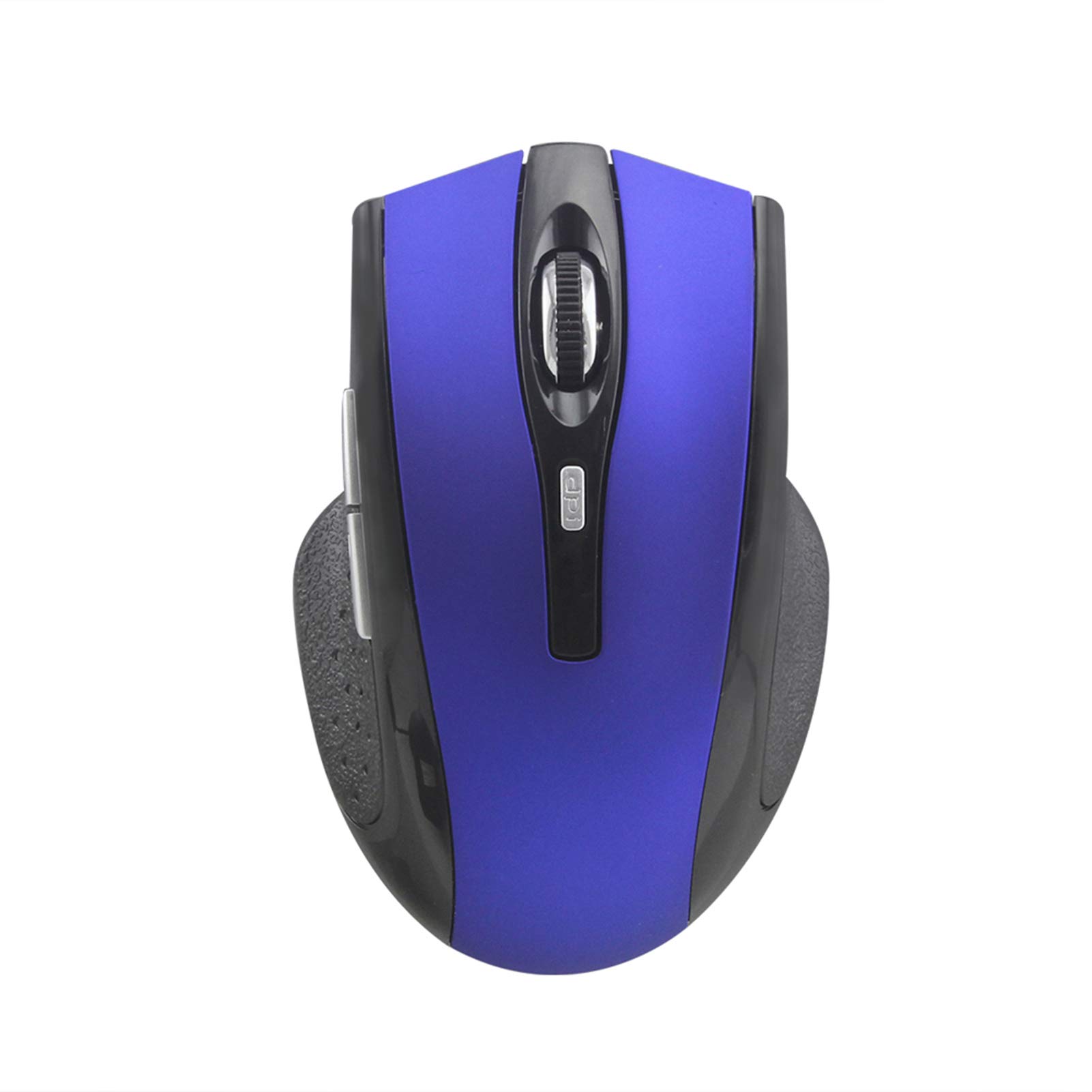 Wireless Bluetooth Mouse - Rechargeable Silent Mouse with Blue LED, 1000 DPI, 4 Buttons for Laptop, PC, MacBook Pro, Windows, Android Tablet - Perfect for Office, Home & Travel (Blue)