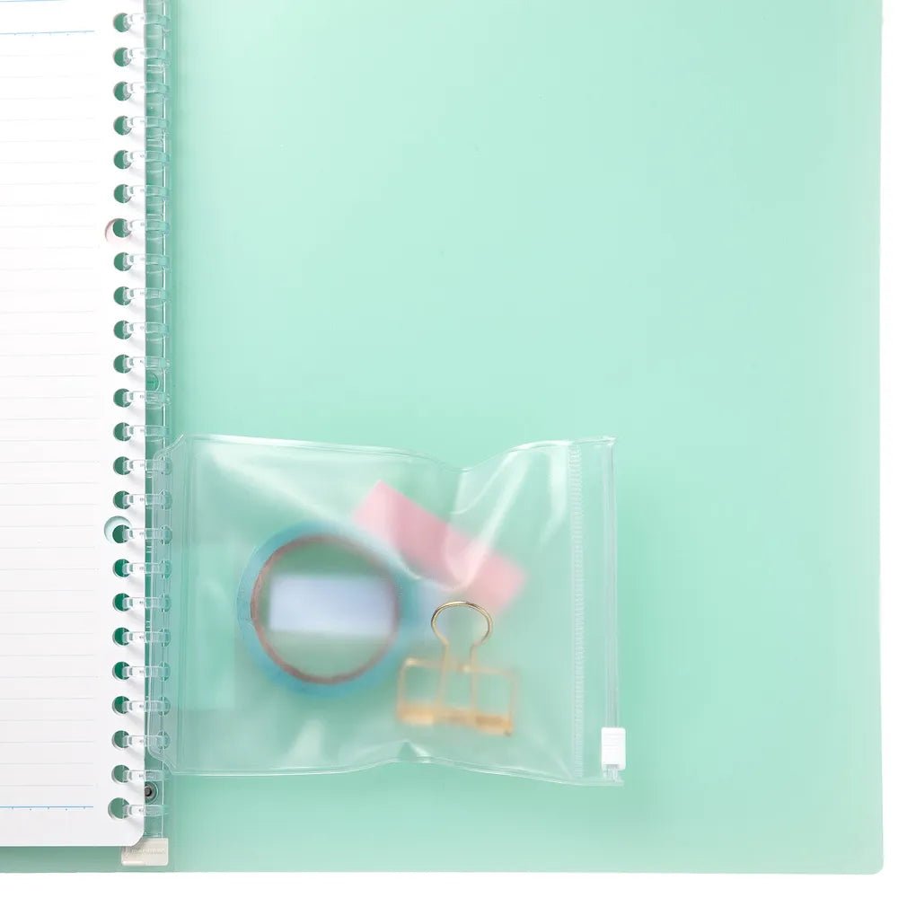 Maruman Clear Pocket Mini Loose Leaf Notebook - Portable 5.7