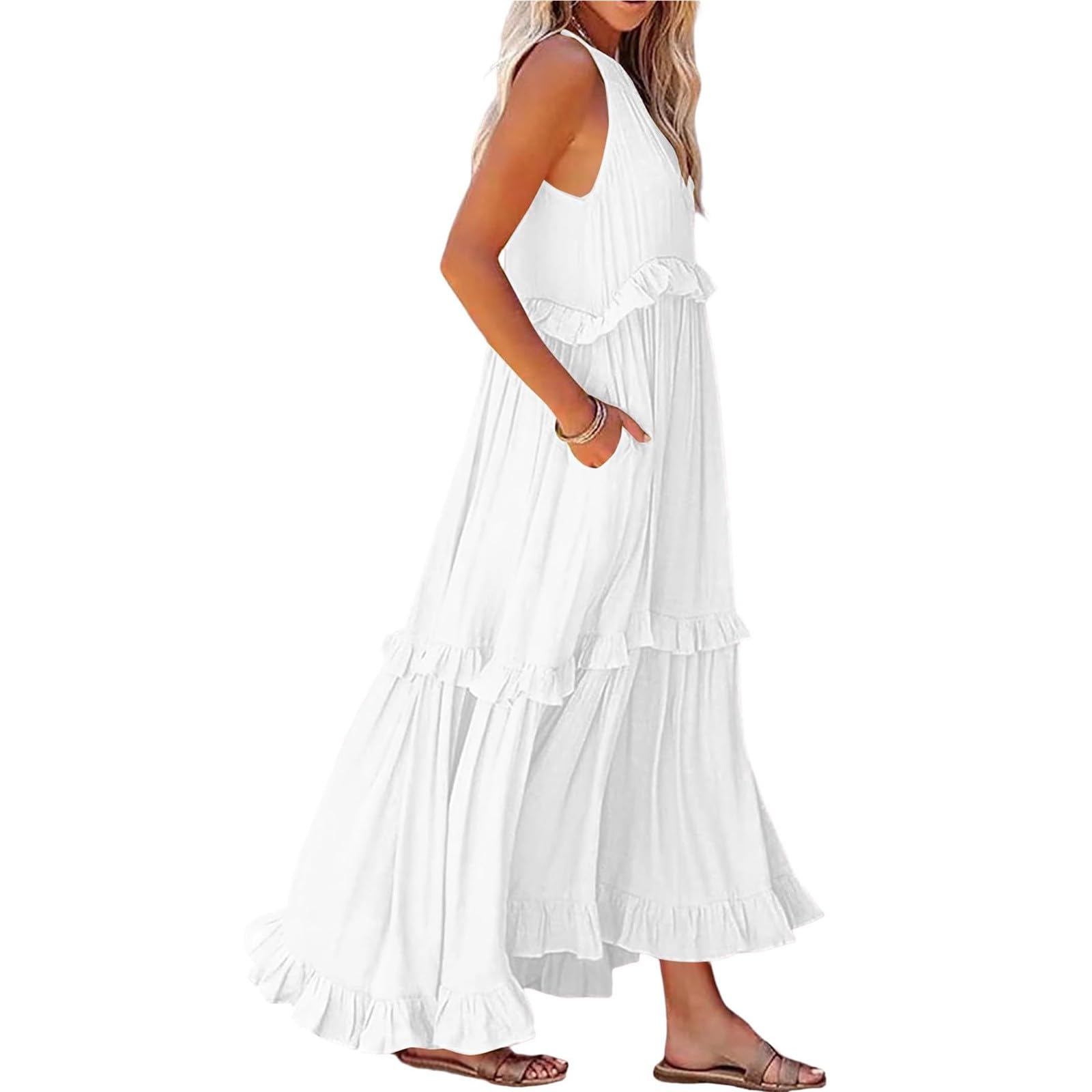 Elegant Summer Maxi Dresses for Women - Wedding Guest, Graduation & Formal Party Long Dresses - Plus Size Casual Elegant Wear - Perfect for Beach Weddings, Garden Parties & Special Occasions