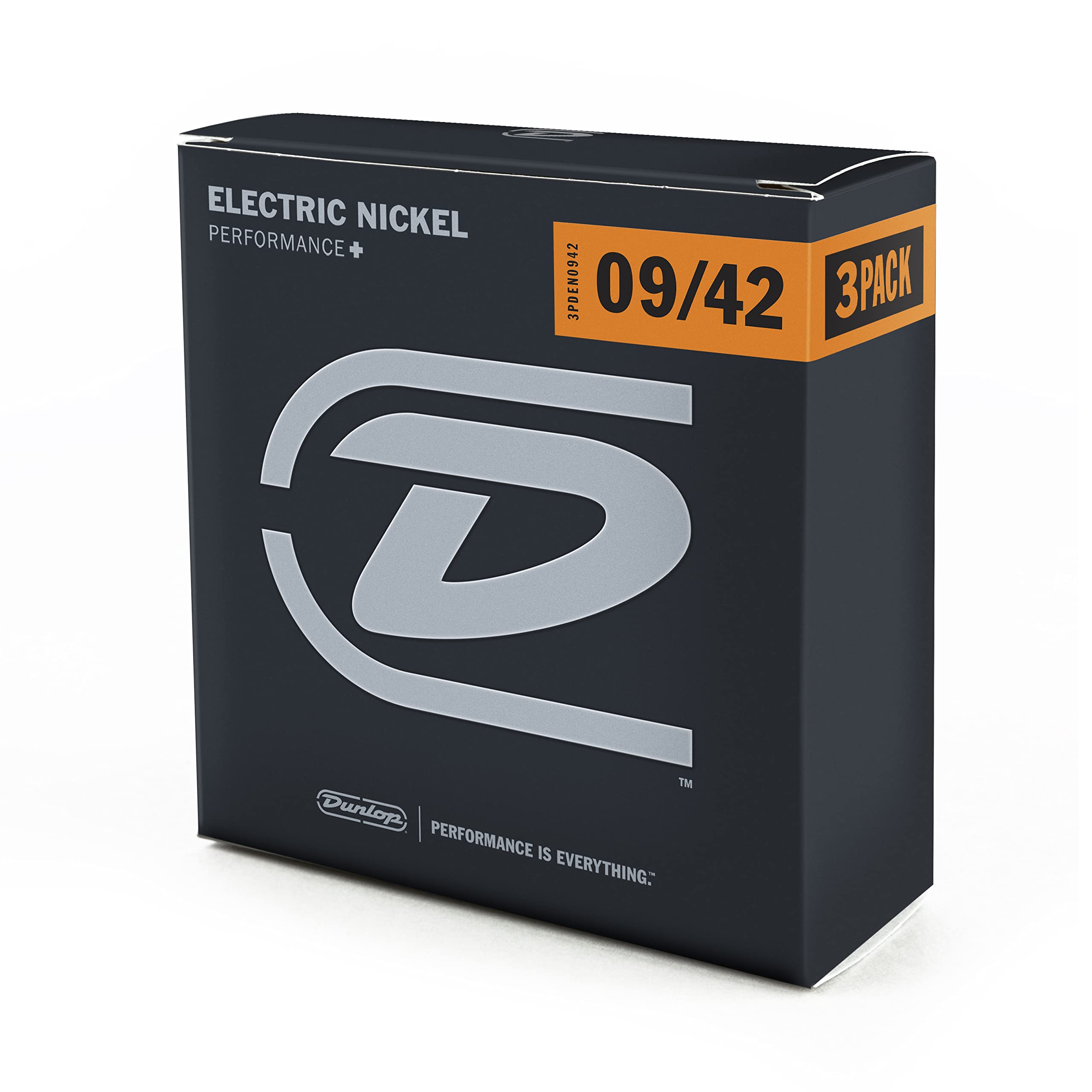 Dunlop 3PDEN0942 Nickel Wound Electric Guitar Strings - Light Gauge .009–.042 (3 Sets/Box) | Perfect for Rock, Blues & Studio Recording