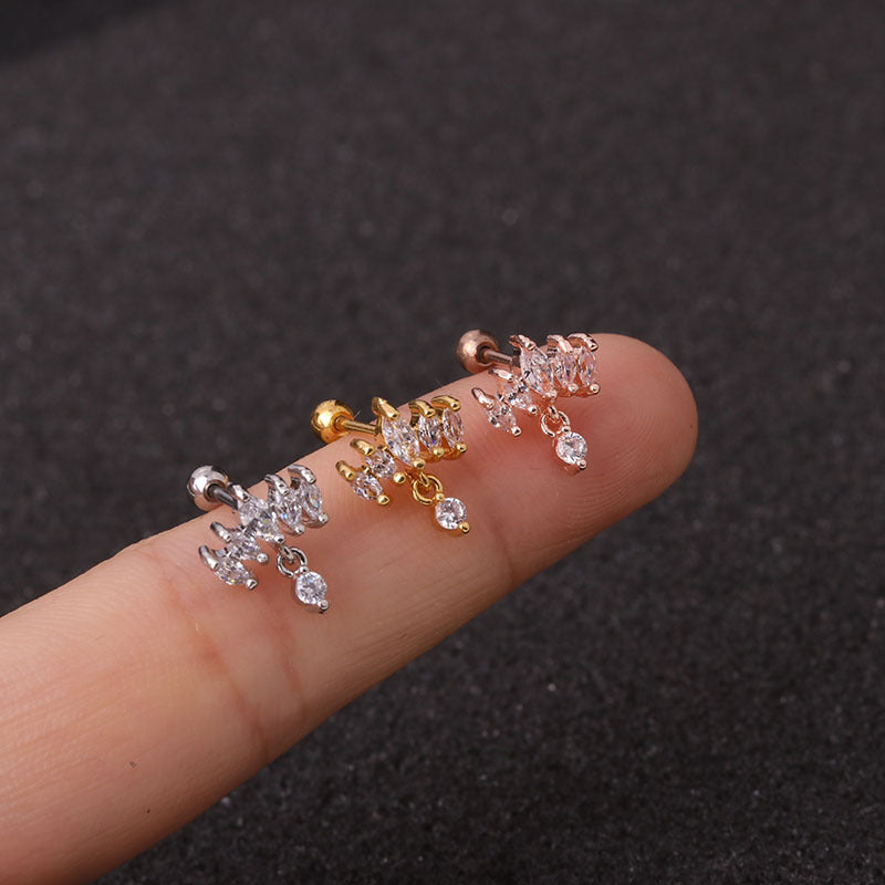 20G Cartilage Stud Earrings for Women - Minimalist Dainty Gold Earrings for Daily Wear | Perfect for Work, Date Night & Casual Outfits