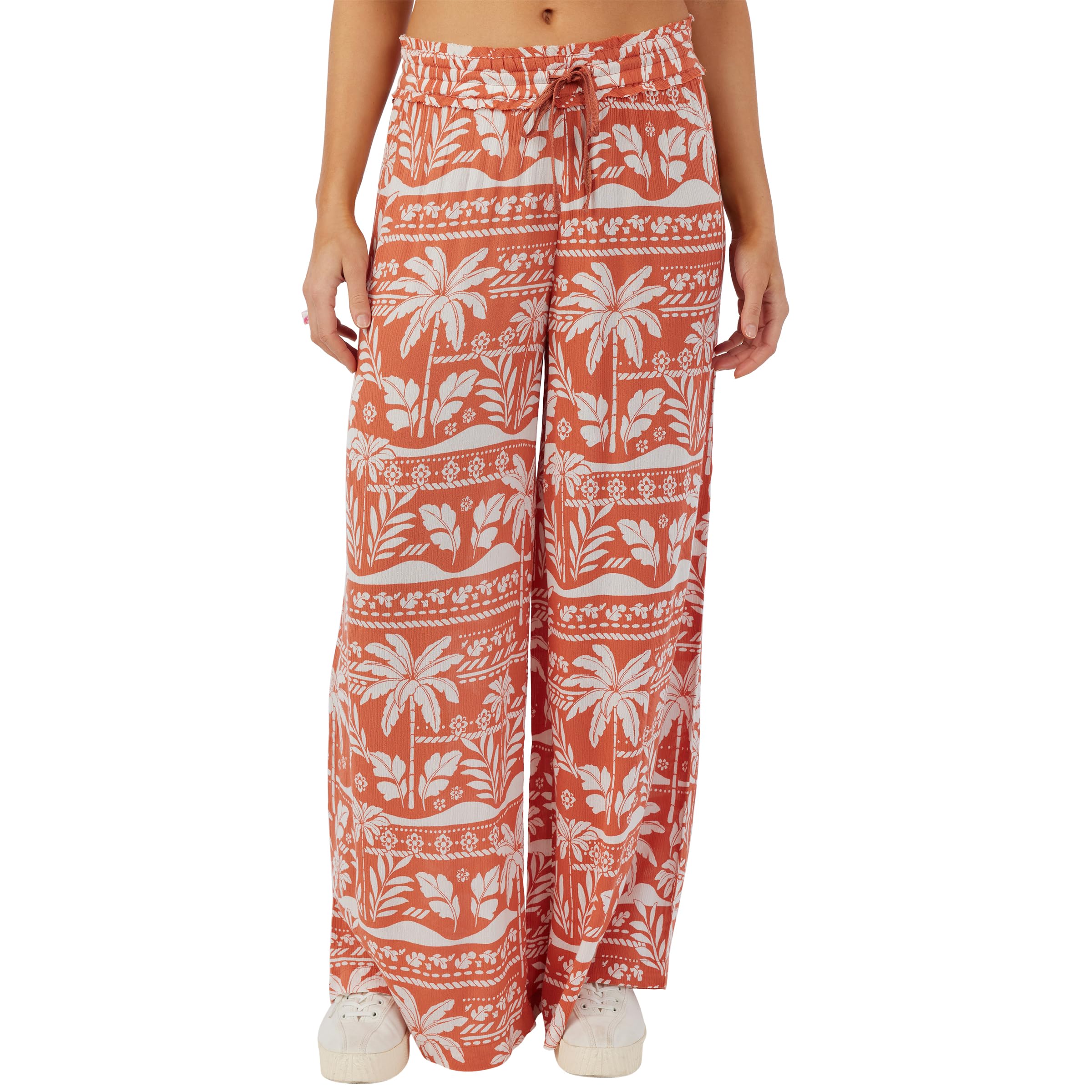 O'NEILL Women's Comfortable Casual Wide Leg Pants with Elastic Waist - Stylish Woven Lounge Pants for Yoga, Travel & Everyday Wear