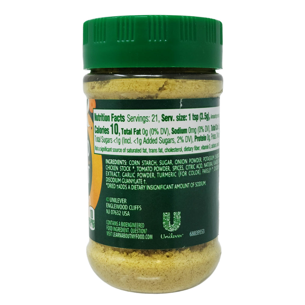 Knorr Zero Salt Chicken Flavor Bouillon 2.6oz - Low Sodium Seasoning for Soups, Rice & Healthy Cooking - Perfect for Heart-Healthy Diets & Flavorful Meals