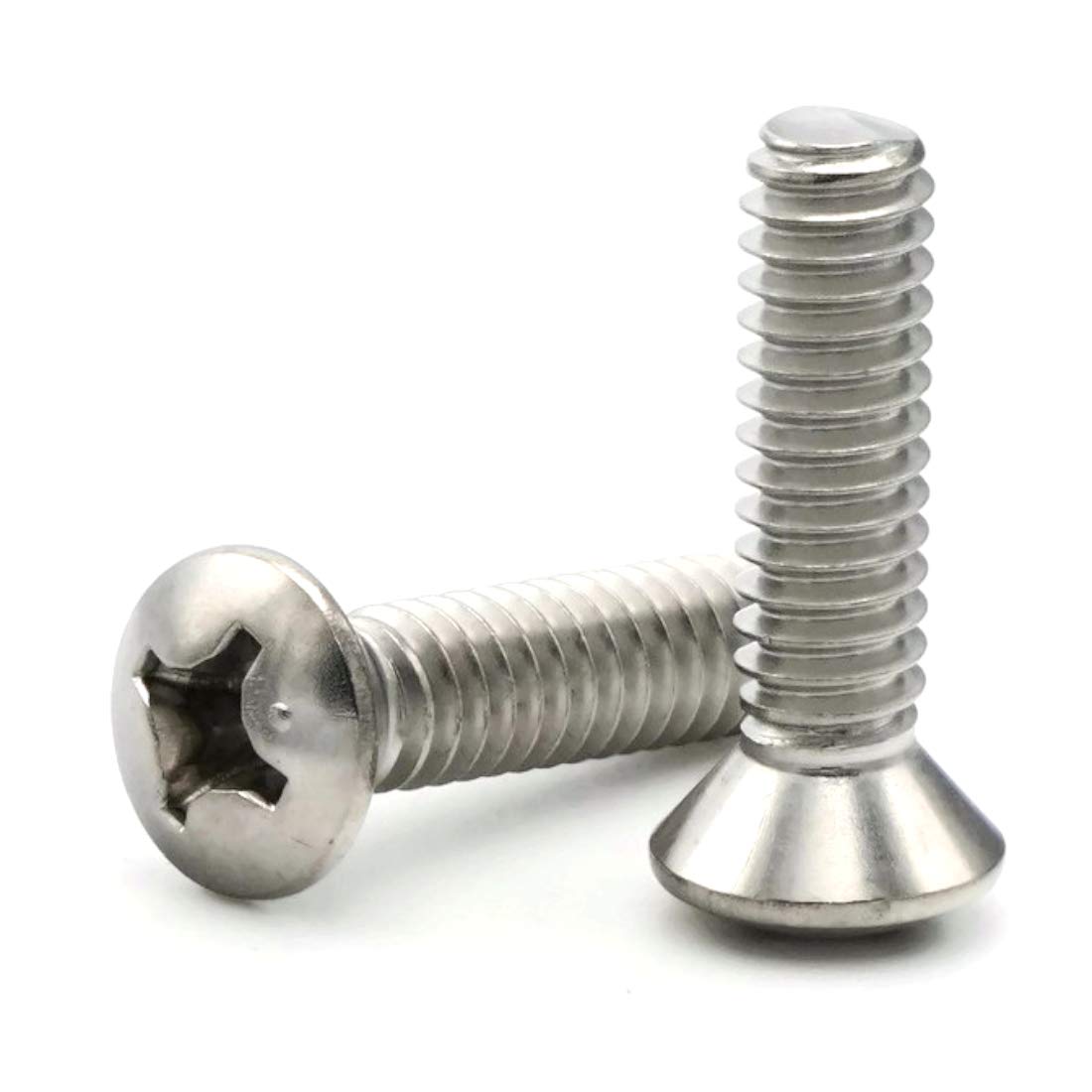 Phillips Oval Head Machine Screws 316 Stainless Steel - 1/4