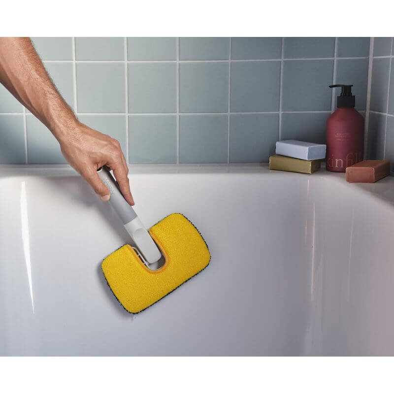 Joseph Joseph CleanTech 6-Piece Deep Cleaning Set – Premium Kitchen Scrub Brushes & Sponges for Tough Stains – Ideal for Pots, Pans, Dishes & Countertops