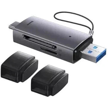 Baseus Lite USB Type C Card Reader - High-Speed SD/TF Memory Card Adapter for MacBook, iPad, Samsung Galaxy - Perfect for Travel, Photography & Data Transfer