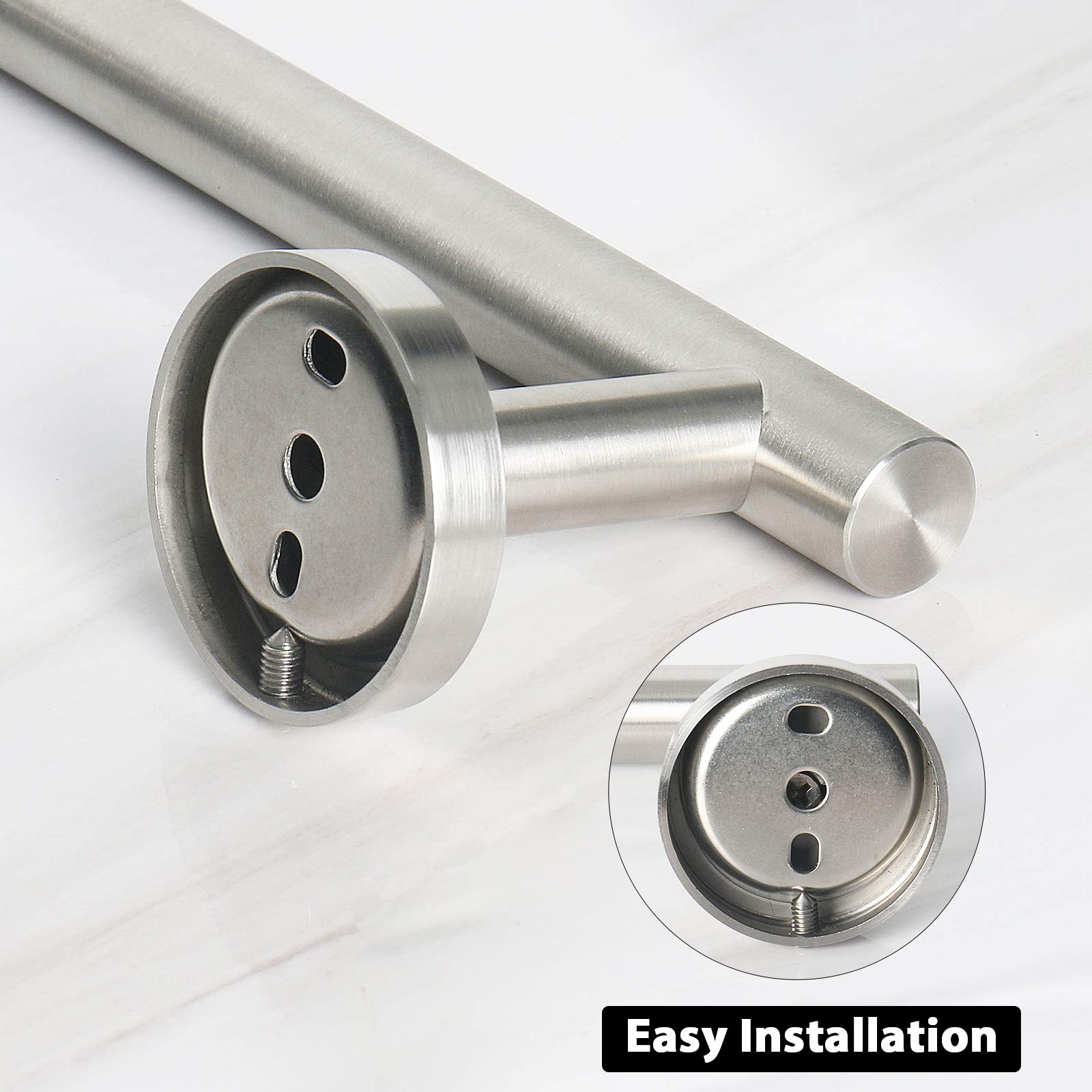 Premium Stainless Steel Bath Towel Bar - Heavy Duty 33 Inch Wall Mounted Shower Towel Rack for Bathroom, Brushed Nickel Finish (1 Pack) - Perfect for Spa, Hotel & Home Bathroom Organization