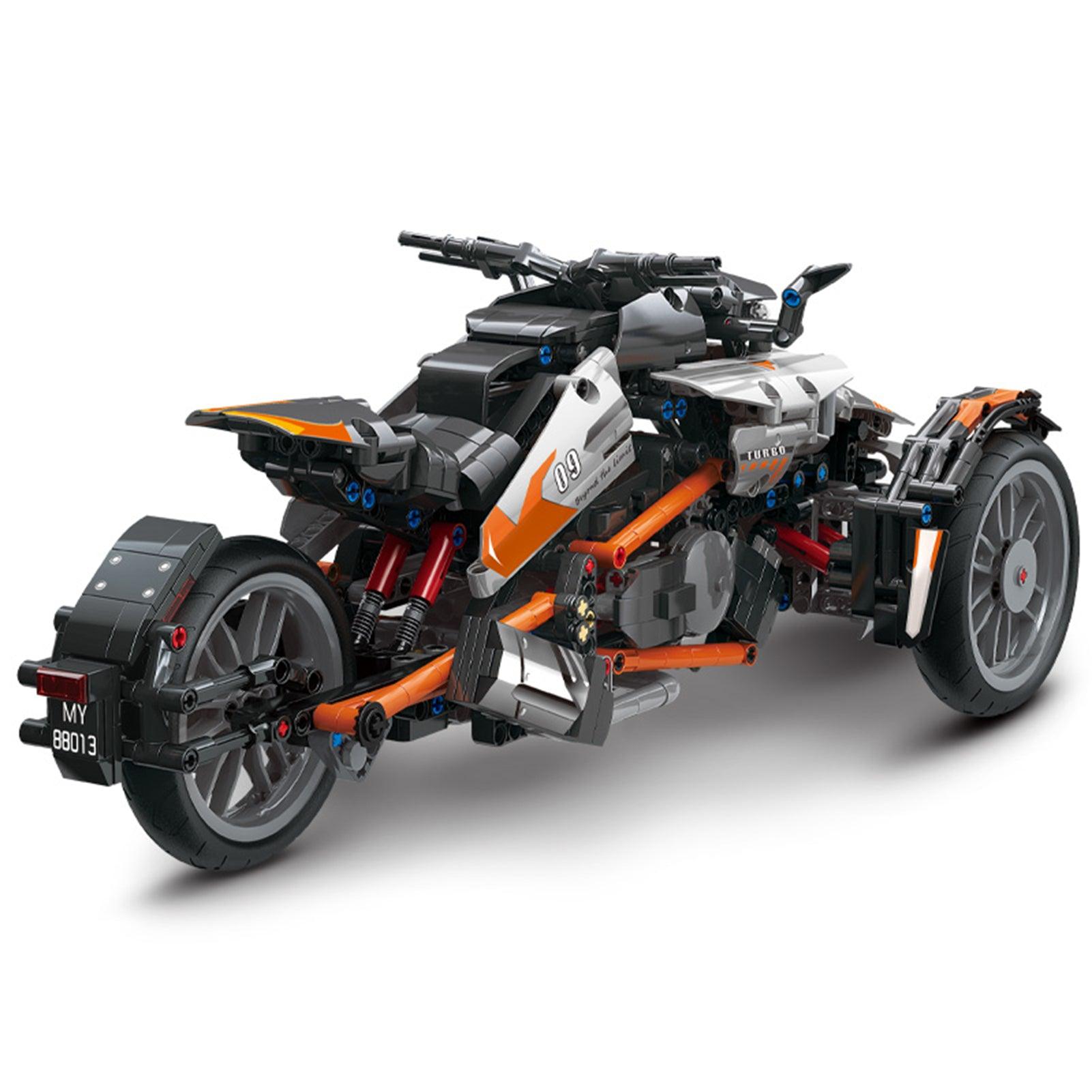 1228pcs Motorcycle Building Blocks Set for Adults & Kids - Creative DIY Toy for STEM Learning, Birthday Gifts & Home Decoration