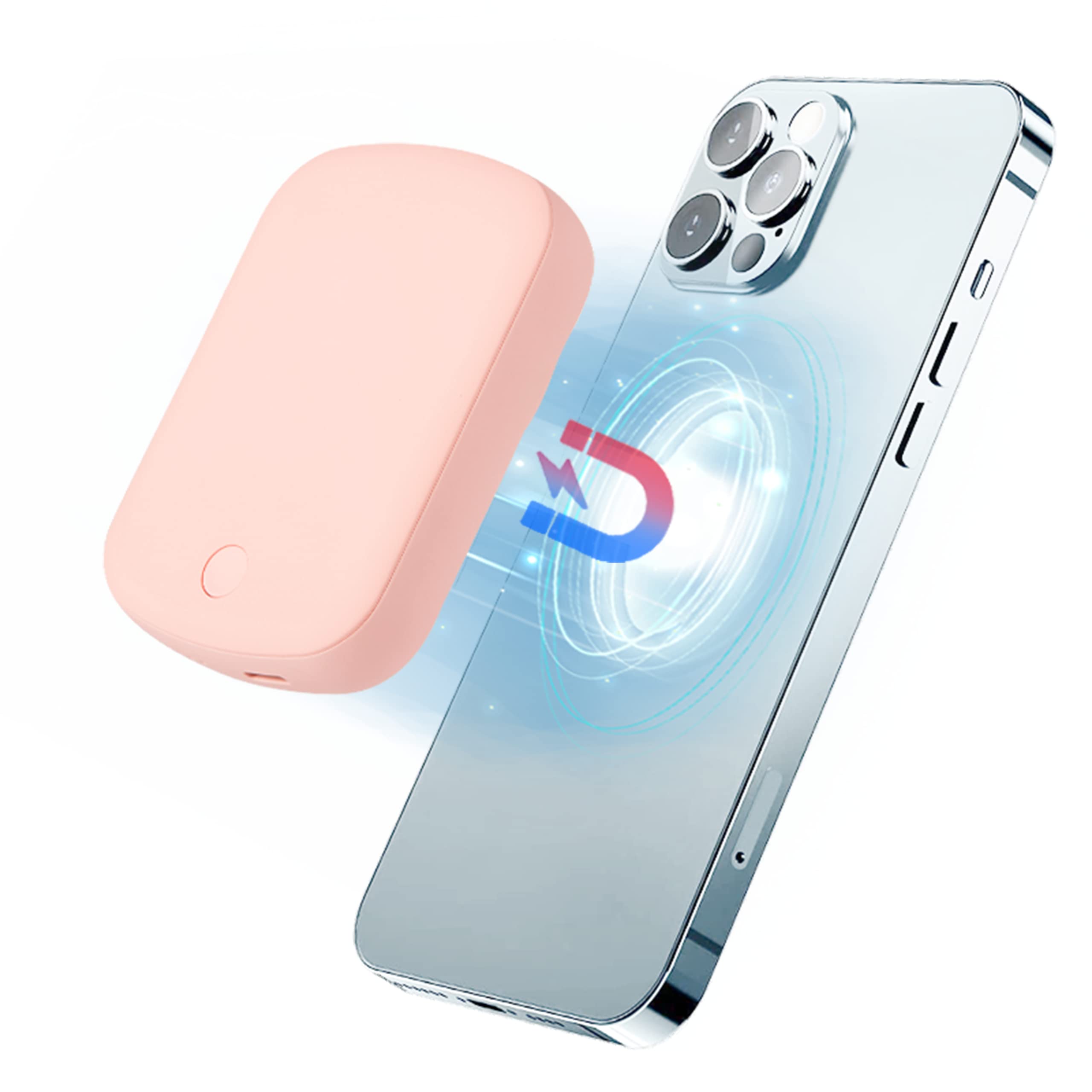 10000mAh Wireless Power Bank with 18W/20W Fast Charging | Portable Charger with Type-C Cable | Compatible with iPhone 16/15/14/13/12 Series | Perfect for Travel, Camping & Emergency Power Backup