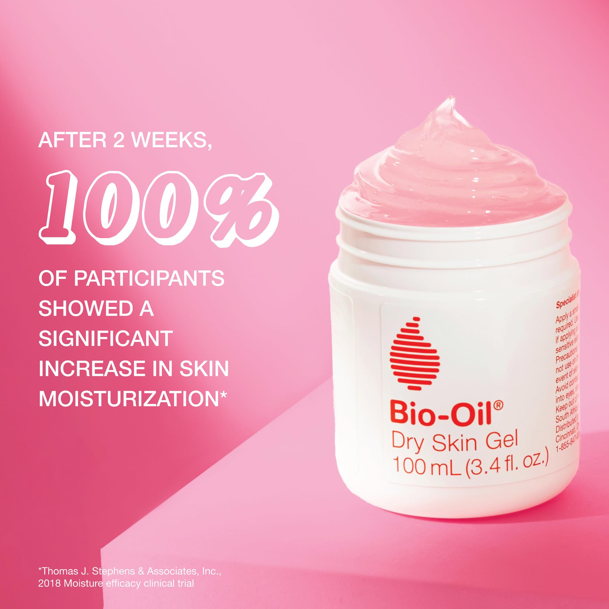 Bio-Oil Dry Skin Gel - Fast Absorbing Face & Body Moisturizer with Vitamin B3 & Soothing Emollients | Non-Comedogenic Hydration for Dry Skin | 3.4 Oz | Perfect for Daily Skincare Routine & Post-Shower Hydration