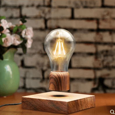 Magnetic Levitating Light Bulb - Floating LED Desk Lamp with USB Power, Cool Gadget for Home Office Decor & Unique Gift Idea (Perfect for Bedroom, Living Room, or Workspace Lighting)