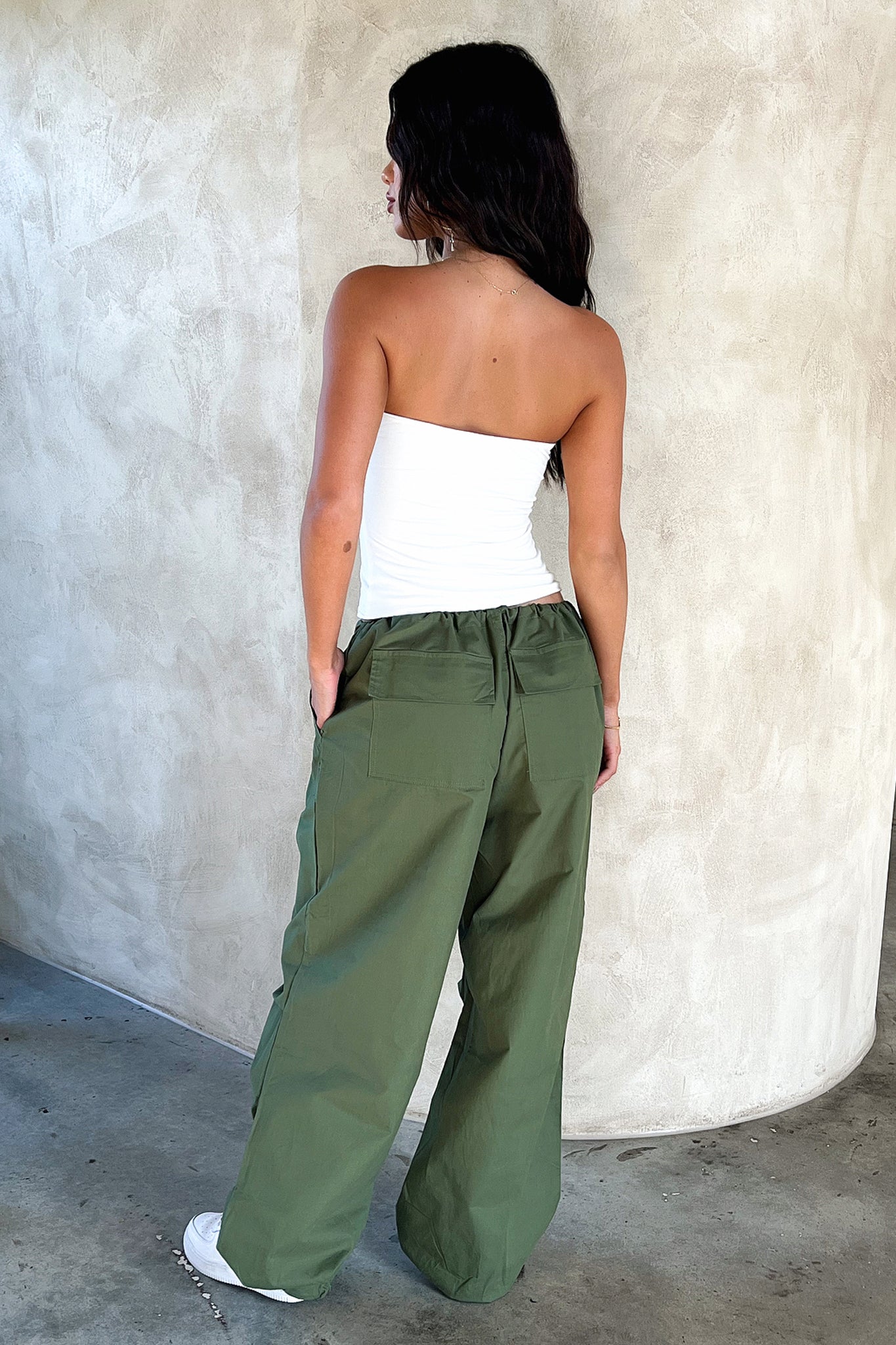 Millana Women's Khaki Parachute Pants - Lightweight Joggers for Yoga, Running & Streetwear Fashion