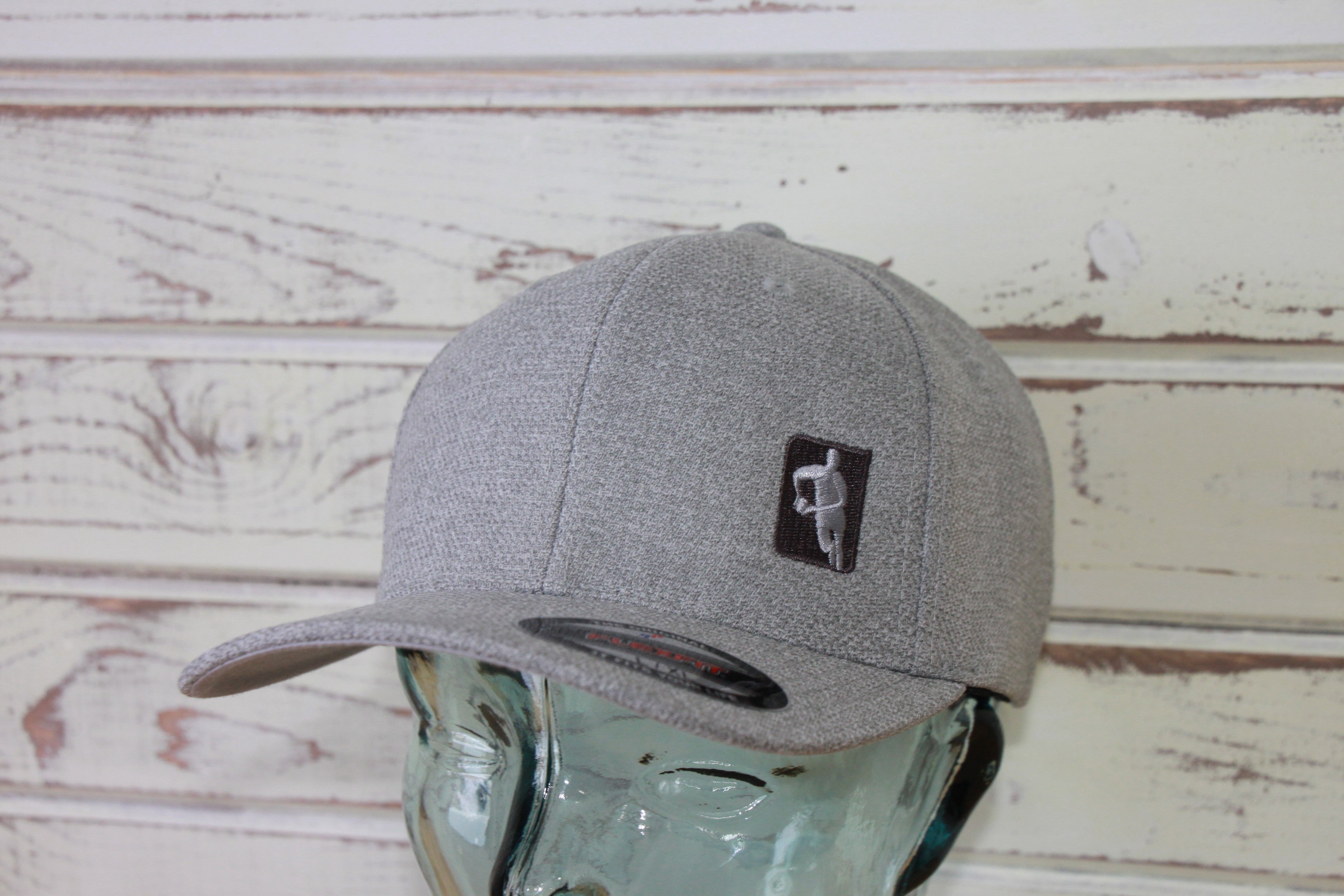 Rugby Athletic Grey Icon Flexfit Hat - Adjustable Performance Cap for Men & Women - Perfect for Sports, Training, and Outdoor Activities