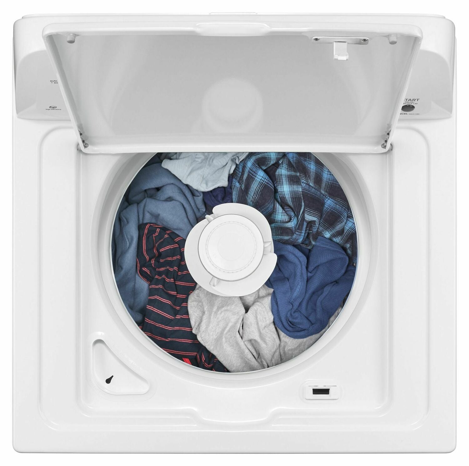 Amana NTW4516FW 3.5 Cu. Ft. White Top Load Washing Machine with Dual Action Agitator - Perfect for Small Laundry Rooms, Apartments, and Energy-Efficient Homes