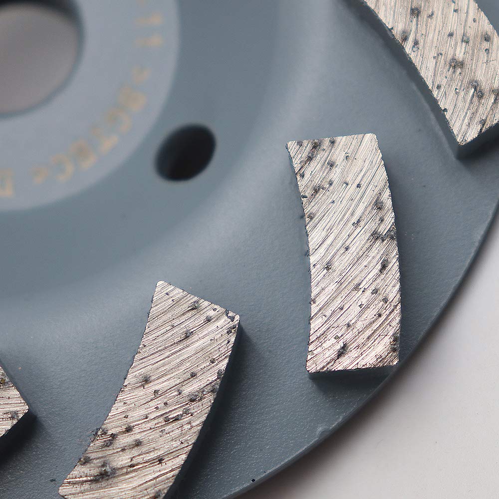 4 Inch Turbo Diamond Grinding Wheel for Concrete & Masonry - 12 Segments with 5/8