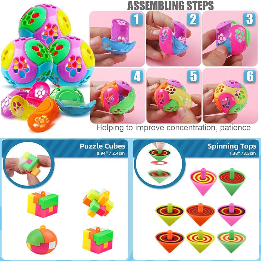 60pcs Easter Basket Stuffers & Party Favors - Pinata Fillers, Treasure Box Toys for Kids, Classroom Prizes, Birthday Goodie Bags - Perfect for Easter Egg Hunts, School Rewards & Children's Party Games