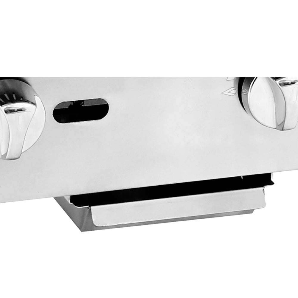 Atosa ATTG 24 Heavy Duty Commercial Gas Griddle with Thermostatic Control - 50,000 BTU for Restaurants, Food Trucks & Outdoor Cooking