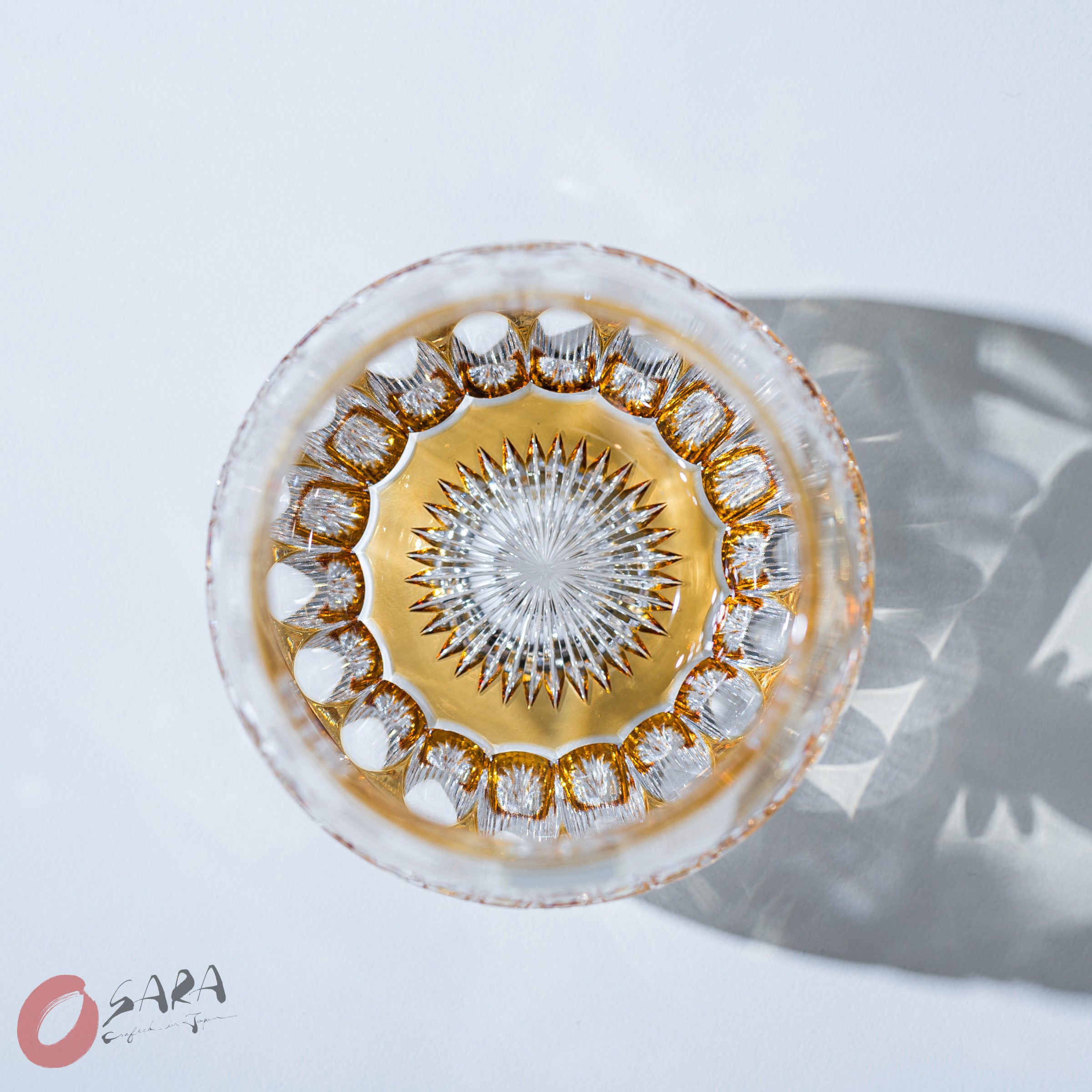 Premium KAGAMI Crystal Whiskey Glasses - Evening Calm Design, Elegant Japanese Cut Glass Tumblers for Scotch, Bourbon & Cocktails - Perfect for Home Bars, Dinner Parties & Gift Giving