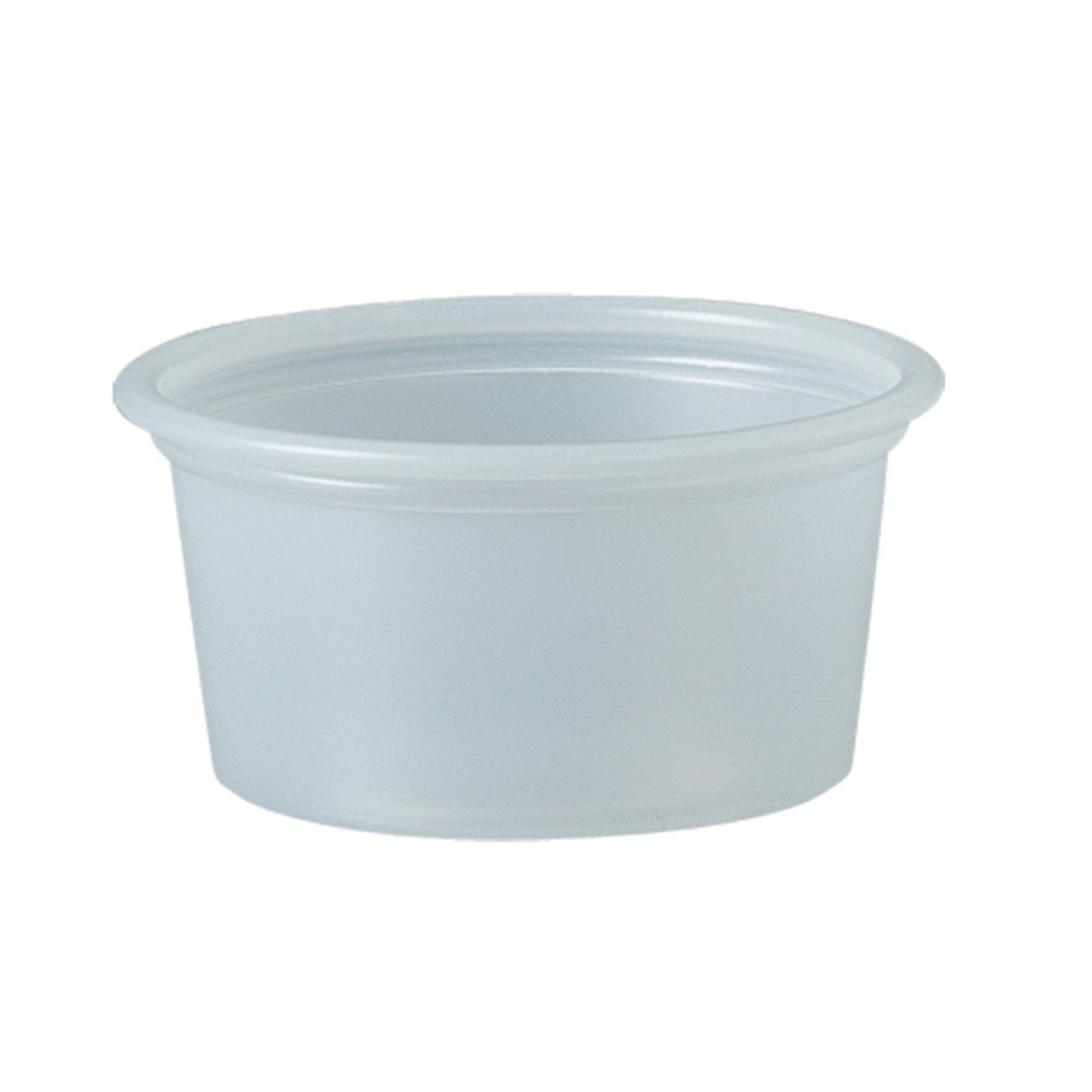 SOLO DCCP075SN 3/4 oz Translucent Polystyrene Portion Cups - 2500 Count Bulk Pack - Perfect for Food Service, Catering, Restaurants & Takeout Containers