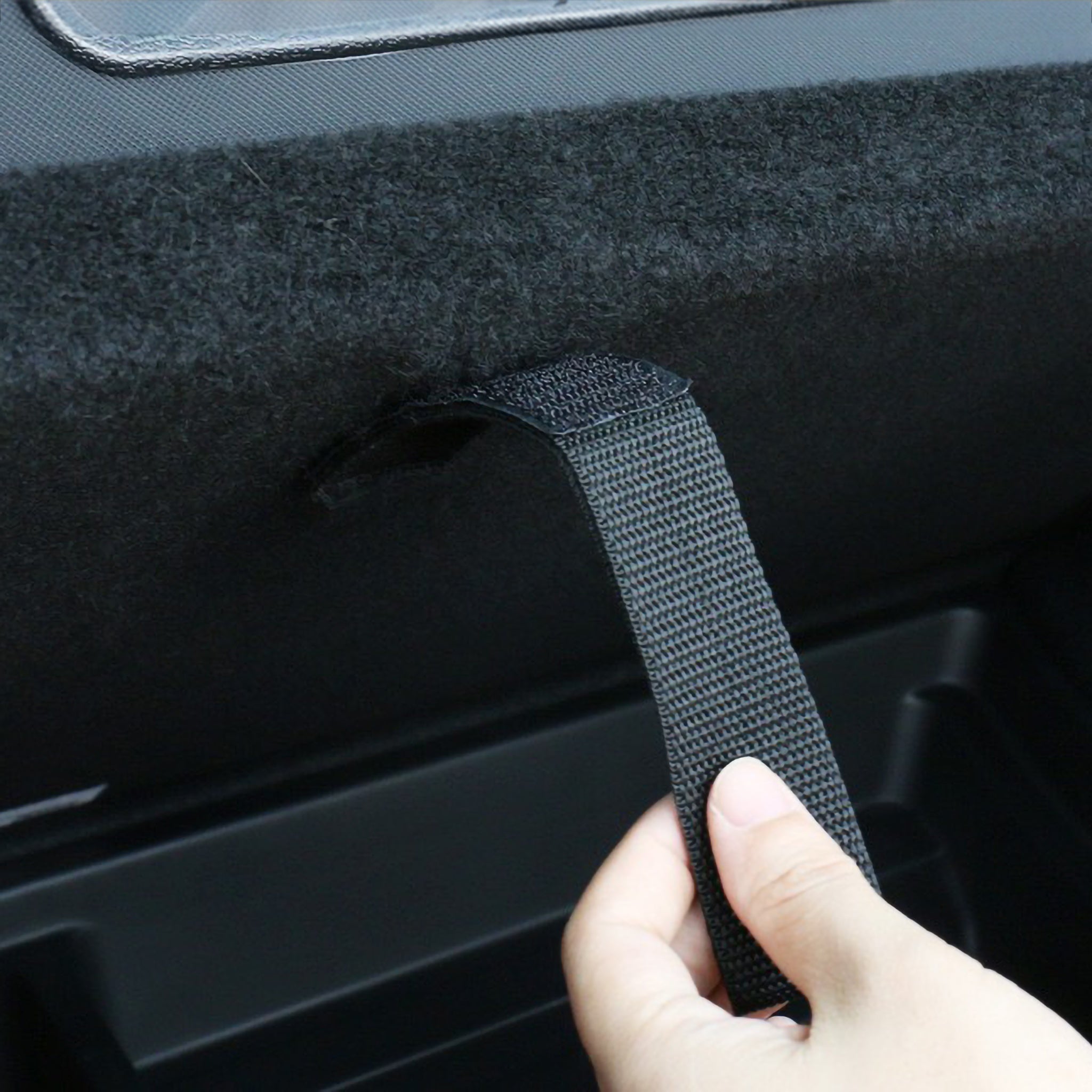 Tesla Model Y Sub Trunk Storage Pull Strap Handle - Durable Trunk Organizer Accessory for Easy Loading & Unloading | Perfect for Groceries, Luggage & Sports Equipment