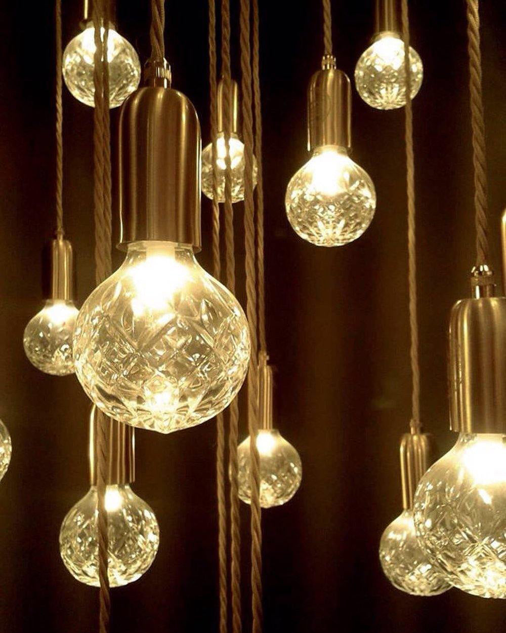 Crystal Bulb Pendant Light - Elegant Glass Ceiling Lighting Fixture for Dining Room, Kitchen Island & Bedroom Decor