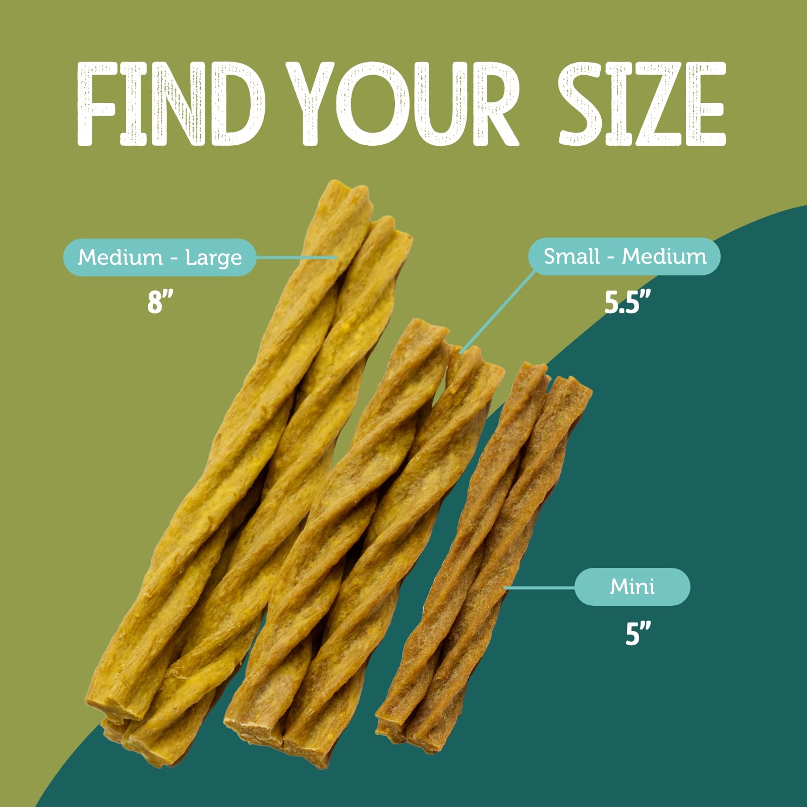 Natural Dental Chews for Large Dogs - Peanut Butter Flavored Twisted Sticks (4 Pack) | Plaque & Tartar Control with Scrubbing Action | Freshens Dog Breath | Ideal for Daily Oral Care & Playtime