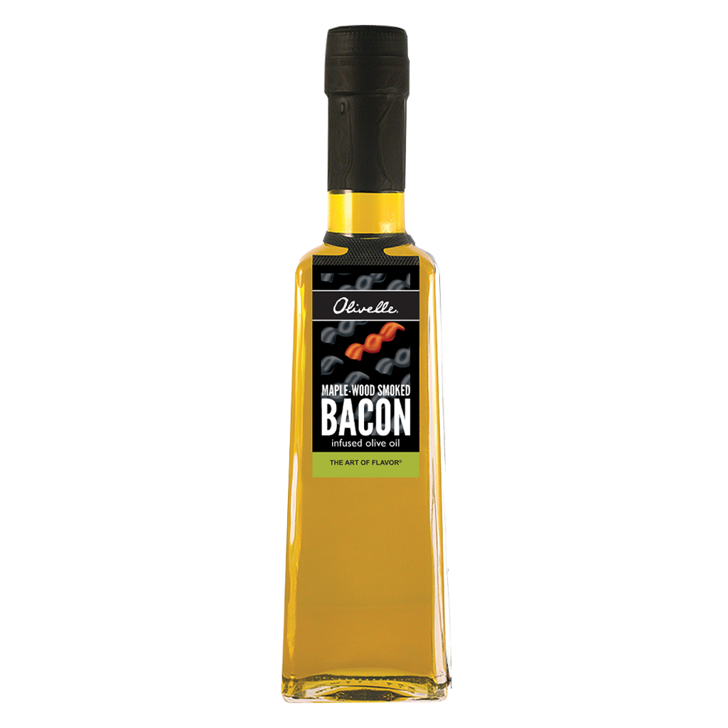 Premium Maple Wood Smoked Bacon Infused Olive Oil - Artisanal Gourmet Cooking Oil for Salads, Pasta & Grilling - 100% Natural Flavor Enhancer for Home Chefs & Food Lovers