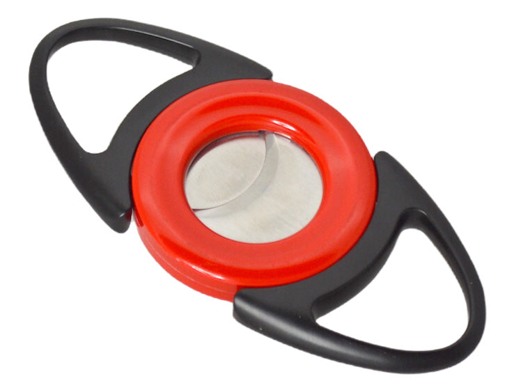Premium Visol Bullseye Red Double Guillotine Cigar Cutter - Sharp Stainless Steel Blades for Perfect Cut | Ideal for Cigar Enthusiasts & Gifts