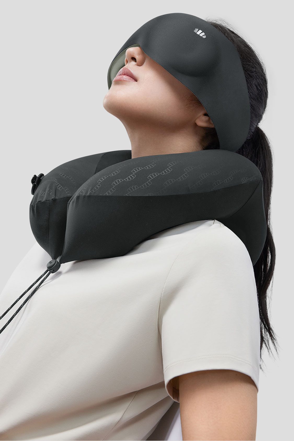 OnTheGo Full Support Travel Pillow - Comfortable Neck Support for Airplane, Car & Office - Perfect for Long Flights, Road Trips & Work Breaks