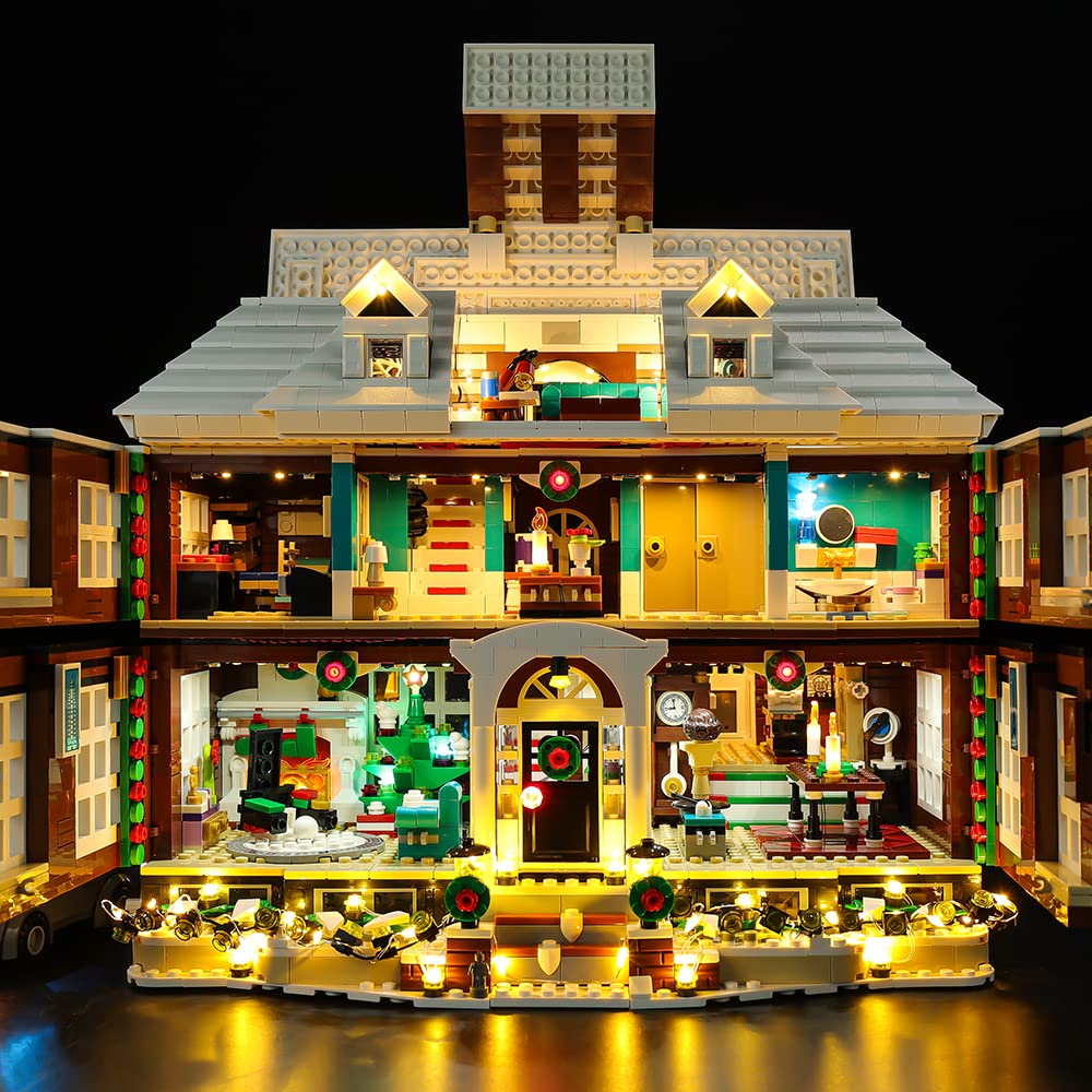 Kyglaring LED Lighting Kit for LEGO 21330 Home Alone Building Set - Compatible with RC Sound Version | DIY Light Up Display for LEGO Models & Holiday Decorations
