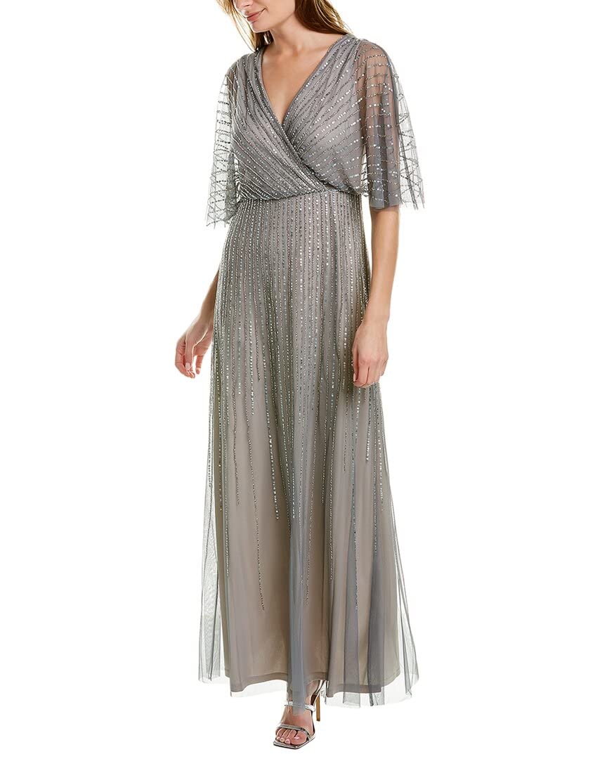 Adrianna Papell Women's Classic Elegant Evening Dress - Perfect for Prom, Wedding, and Formal Events