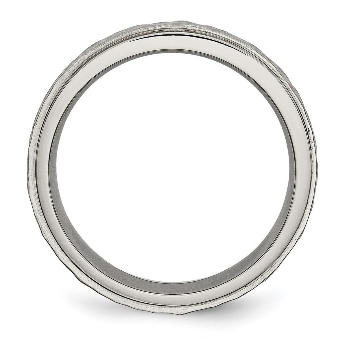 Titanium Hammered & Polished Band Ring for Women - Durable Comfort Fit Wedding, Engagement, or Fashion Jewelry - Multiple Sizes & Widths Available - Perfect for Everyday Wear, Gift Giving & Special Occasions