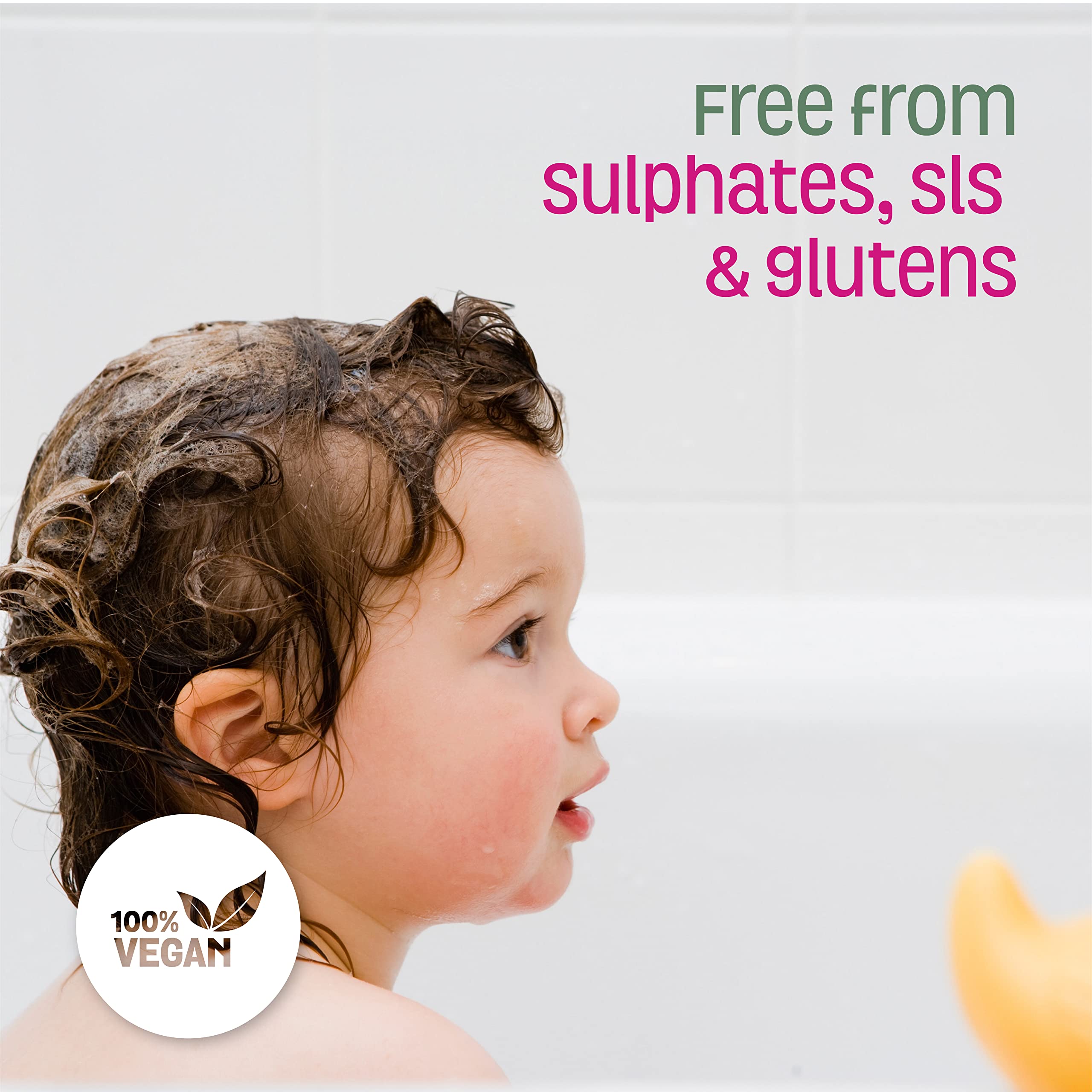 Nature's Baby Organics Baby Conditioner & Detangler for Sensitive Skin - Sulfate-Free, Fragrance-Free with Lavender Chamomile, 16 Oz (Pack of 2) - Gentle Hair Care for Newborns & Kids with Eczema or Allergies