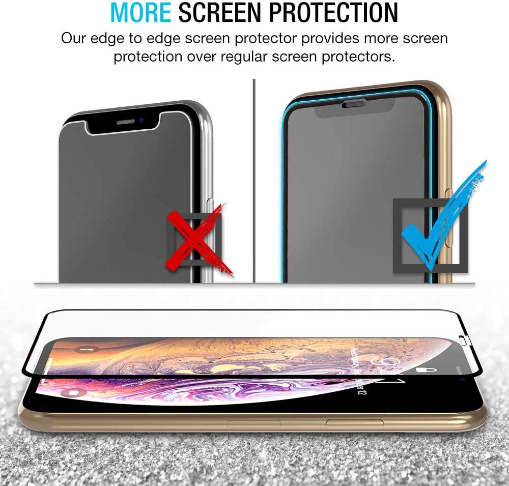 [3 Pack] Tempered Glass Screen Protector for iPhone XR & iPhone 11 - Anti-Scratch, Bubble-Free, HD Clear, Raised Edge Design - Perfect for Daily Use, Gaming, and Work Protection