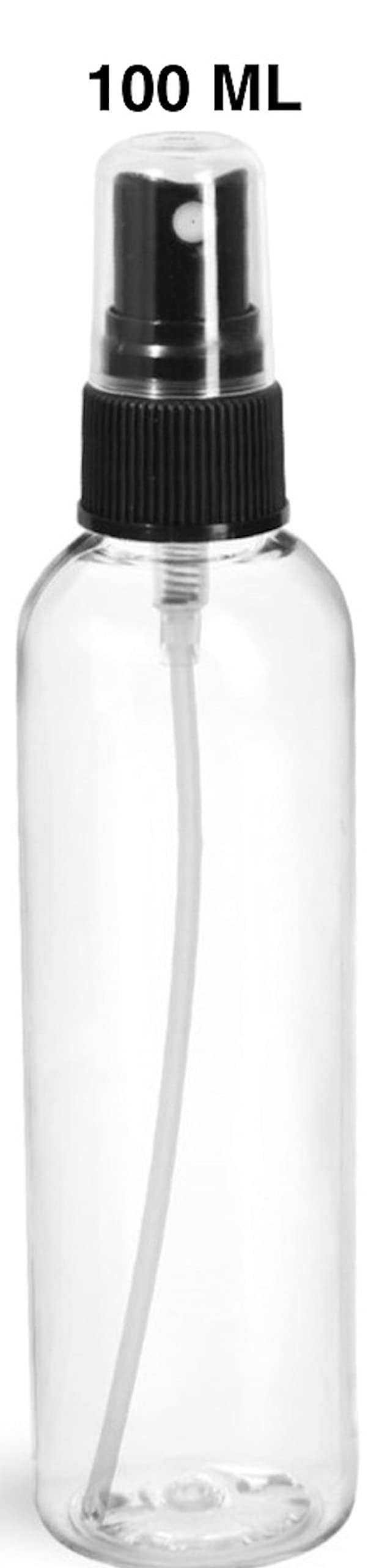 20 Pack 100ml Empty Clear Spray Bottles with Fine Mist Sprayer & Dust Cap - Small Refillable Plastic Bottles for Essential Oils, Beauty Products, Cleaning Solutions - Perfect for Home, Salon, Travel & DIY Projects
