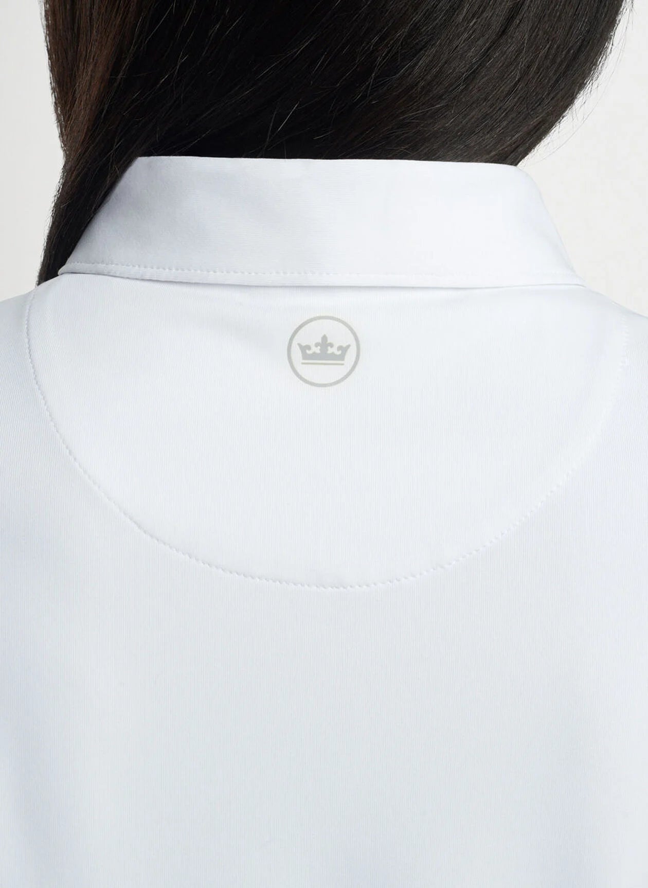 Peter Millar Women's Short Sleeve Button-Down Polo Shirt - Classic White Cotton Golf & Casual Wear for Women