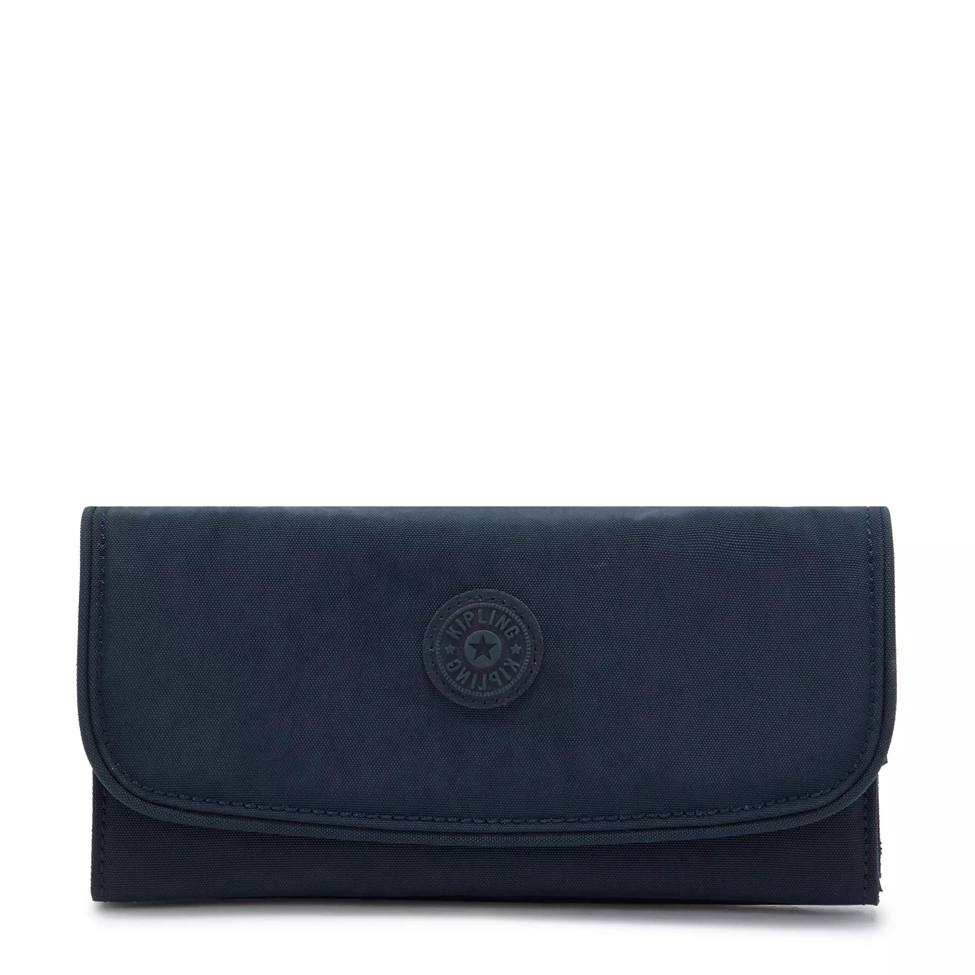 Kipling Money Land Snap Wallet - Compact RFID Blocking Wallet for Women & Men, Blue Bleu 2 - Perfect for Travel, Shopping & Everyday Use