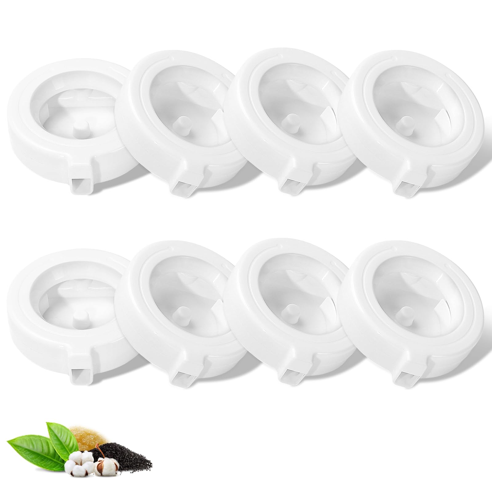 8-Pack Replacement Water Filters for 3L/3.6L/4.6L/6L/8L Gravity Pet Water Dispenser - Triple Filtration System for Cats & Dogs - Perfect for Pet Fountains, Automatic Water Feeders and Hydration Stations