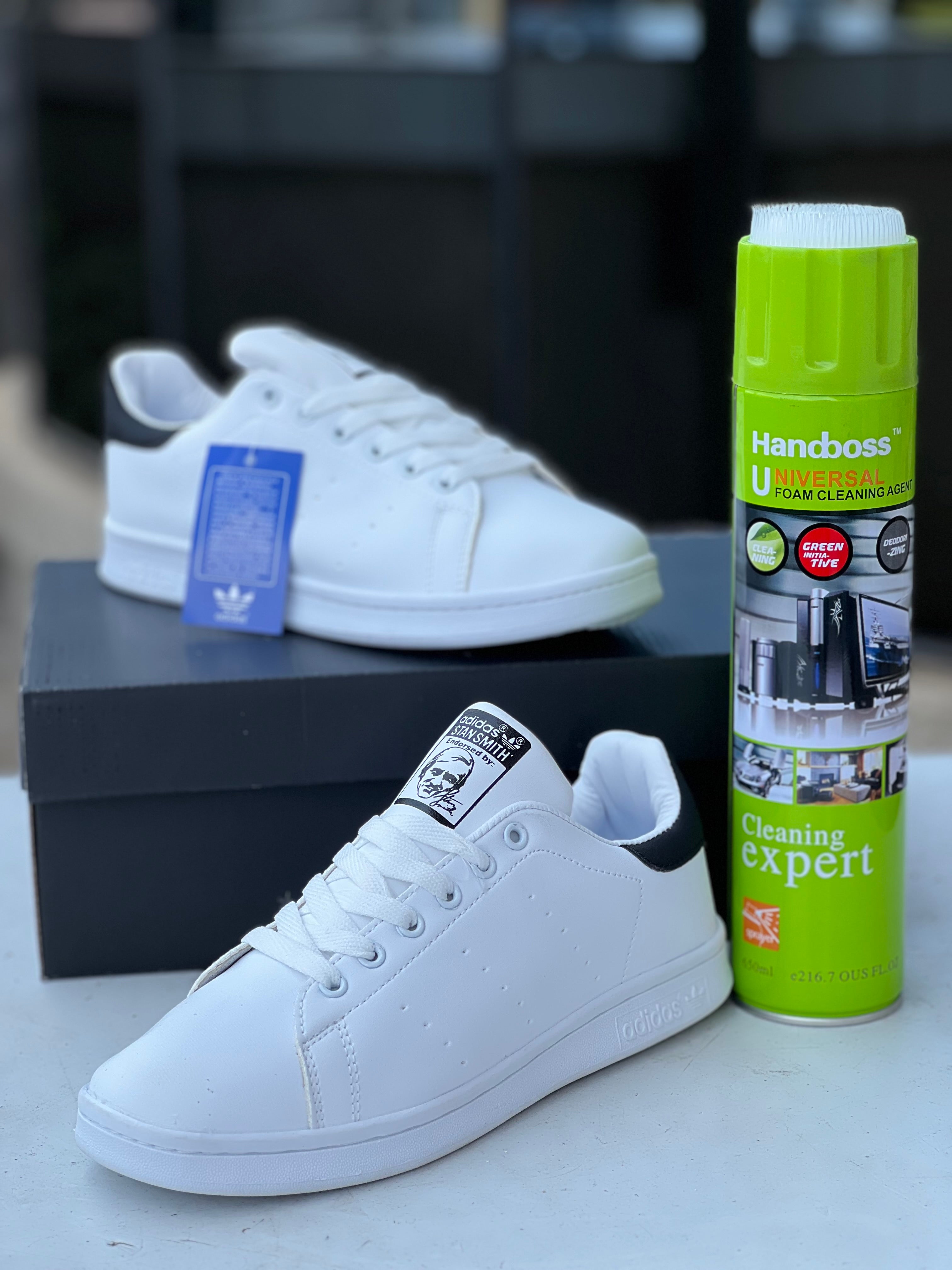 Adidas Stan Smith White & Black Sneakers - Classic Comfort for Men & Women | Perfect for Casual Wear, Running & Gym Workouts
