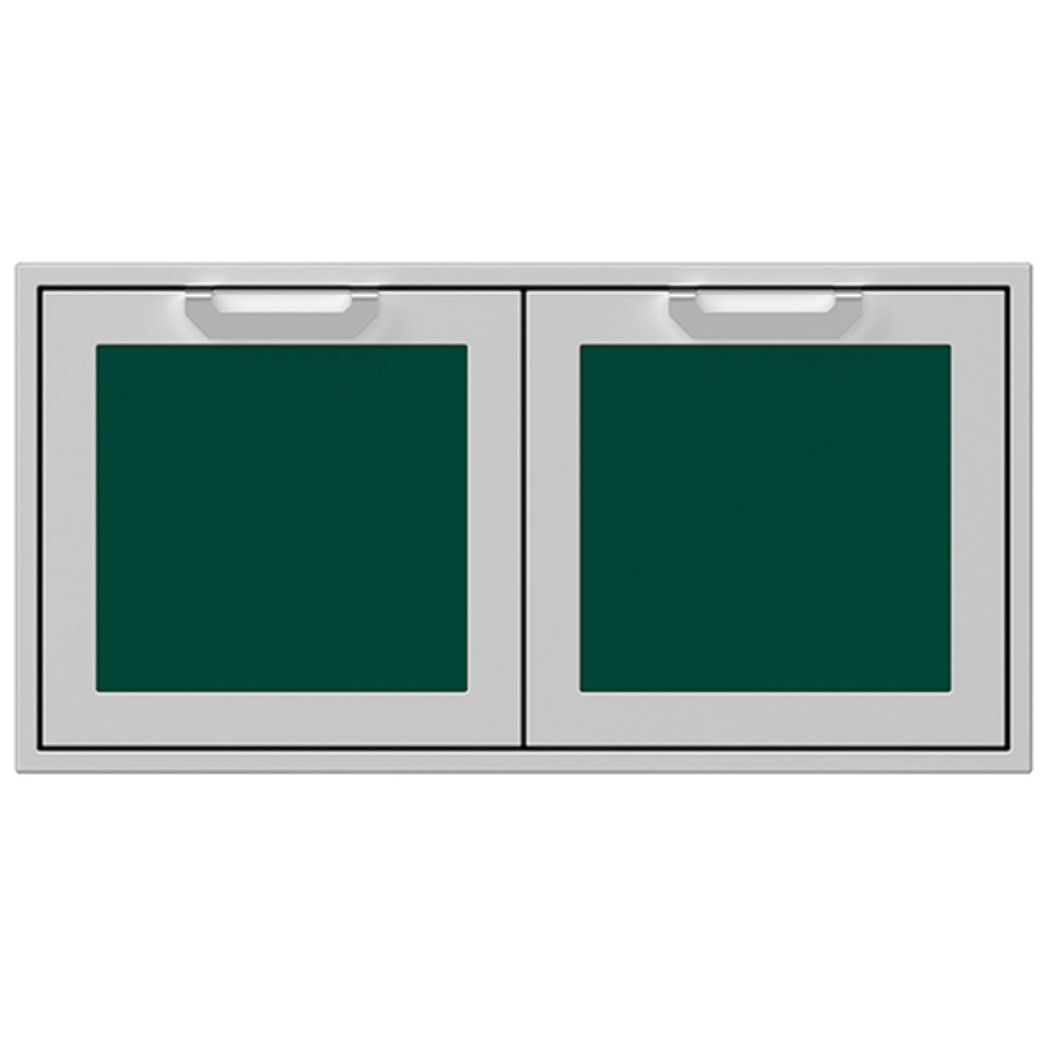 Hestan 42 Inch Outdoor Double Storage Doors with Lock - Heavy Duty Weatherproof Steel Cabinet for Patio, Garden & Backyard Organization (Model AGSD42) | Perfect for Storing Tools, Pool Supplies & Outdoor Equipment