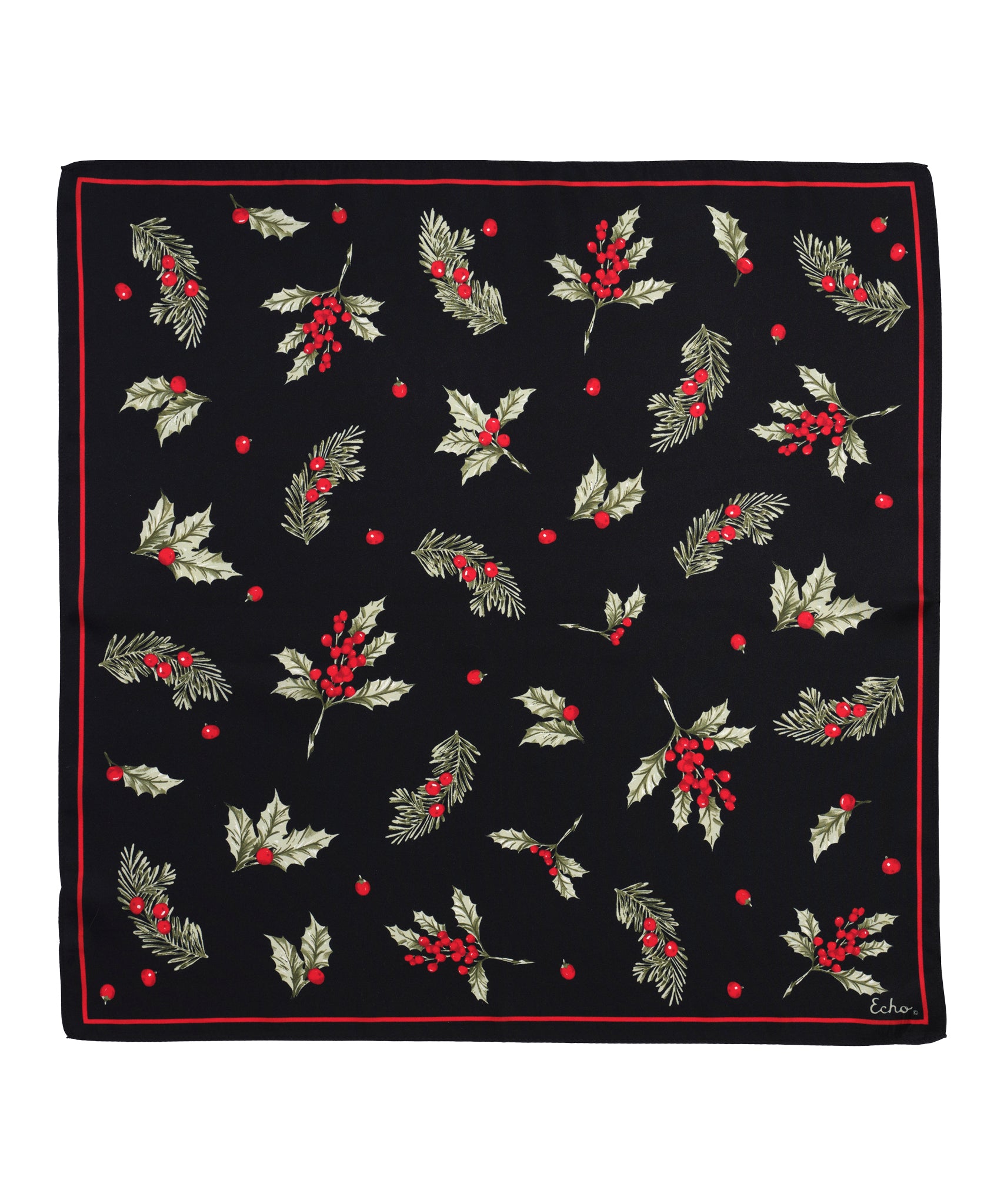 Holly Silk Bandana - Soft & Breathable Fashion Scarf for Women & Men - Perfect for Headwear, Hair Accessories, and Outdoor Activities