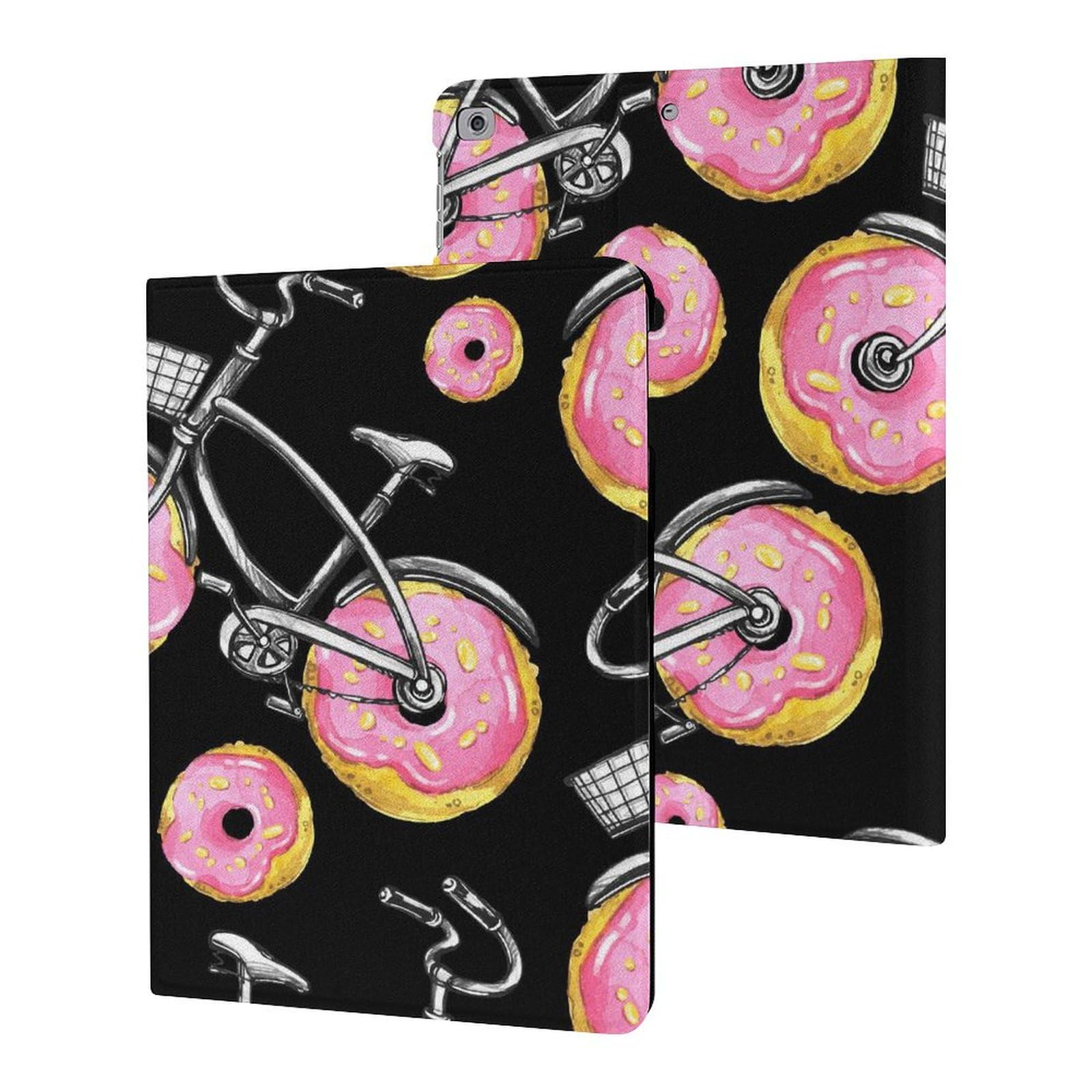 Shockproof Waterproof iPad Case Compatible with iPad 2017/2018/Air1/Air2 (9.7 Inch) - Slim Protective Cover with Donut Wheels Design & Stand Feature for Home, Office, and Travel Use