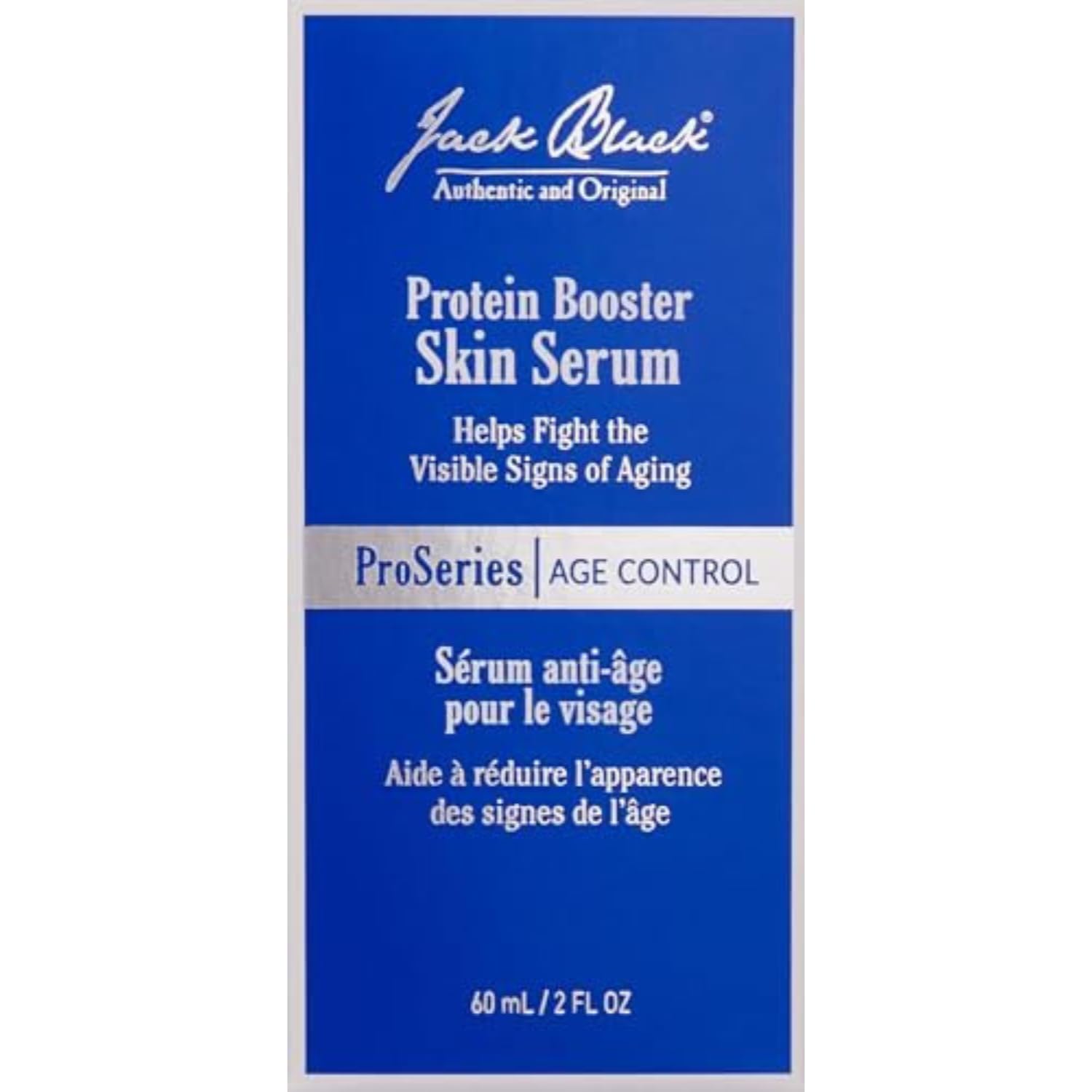 Jack Black Protein Booster Anti-Aging Face Serum for Men - ProSeries Age Control with Peptides & Antioxidants | Men's Skincare Treatment for Wrinkles & Fine Lines | Daily Hydration & Skin Repair