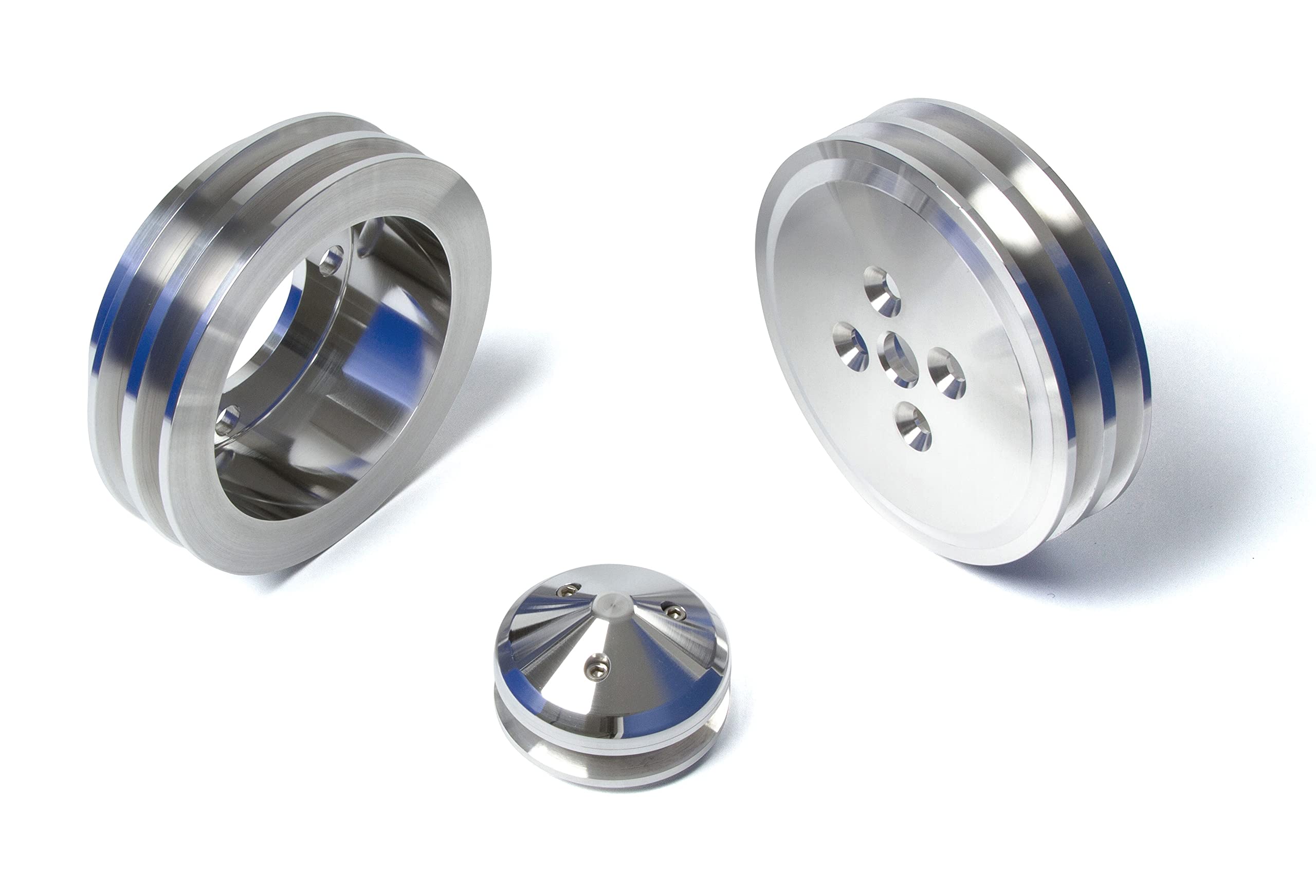 Ford Racing Short Water Pump Pulley Kit for 2V V-Belt - High Performance Upgrade for Classic Mustangs & Hot Rods (Racing, Restoration, Street Performance)